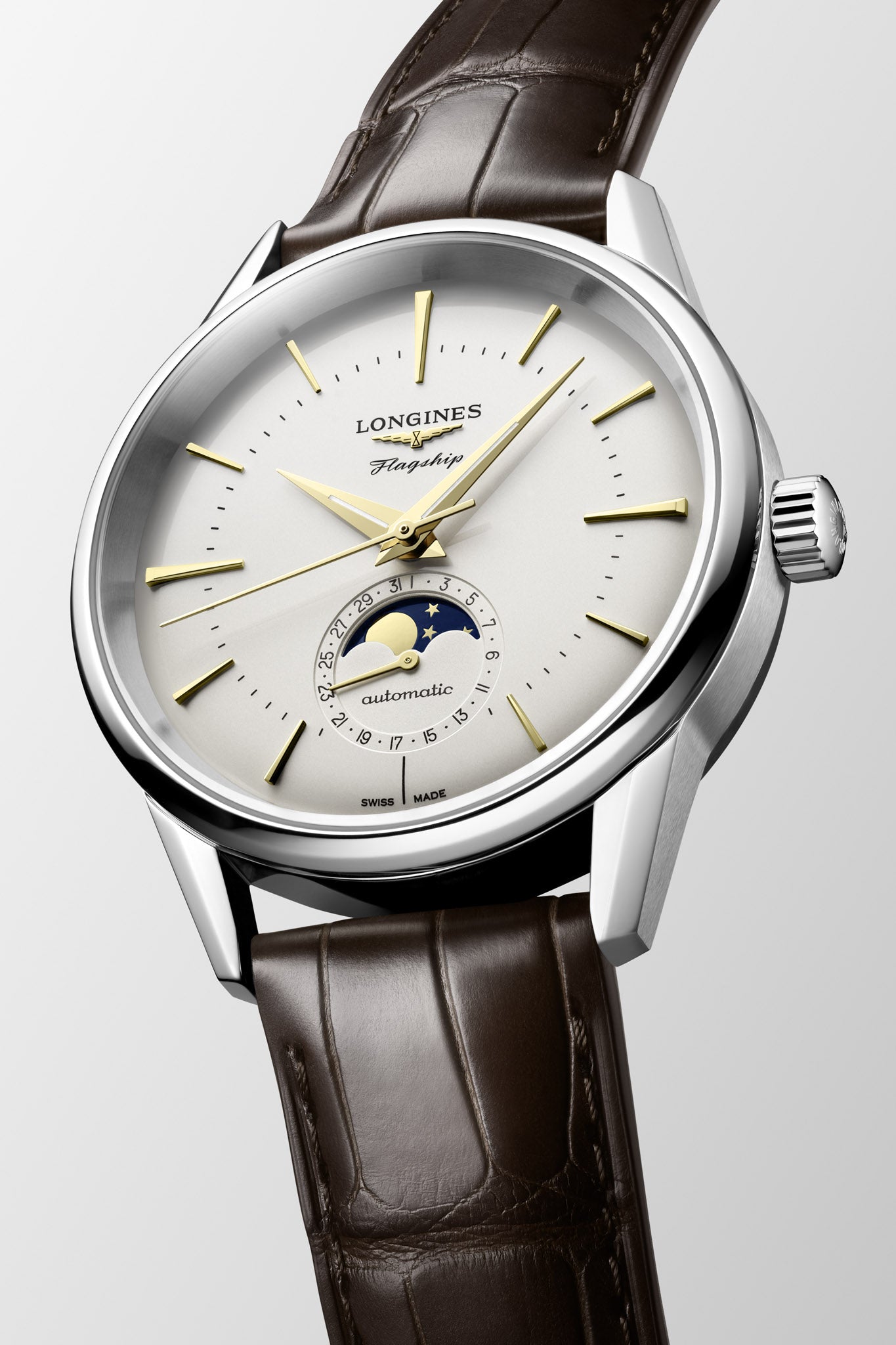 Longines Flagship Heritage Moonphase rannekello
