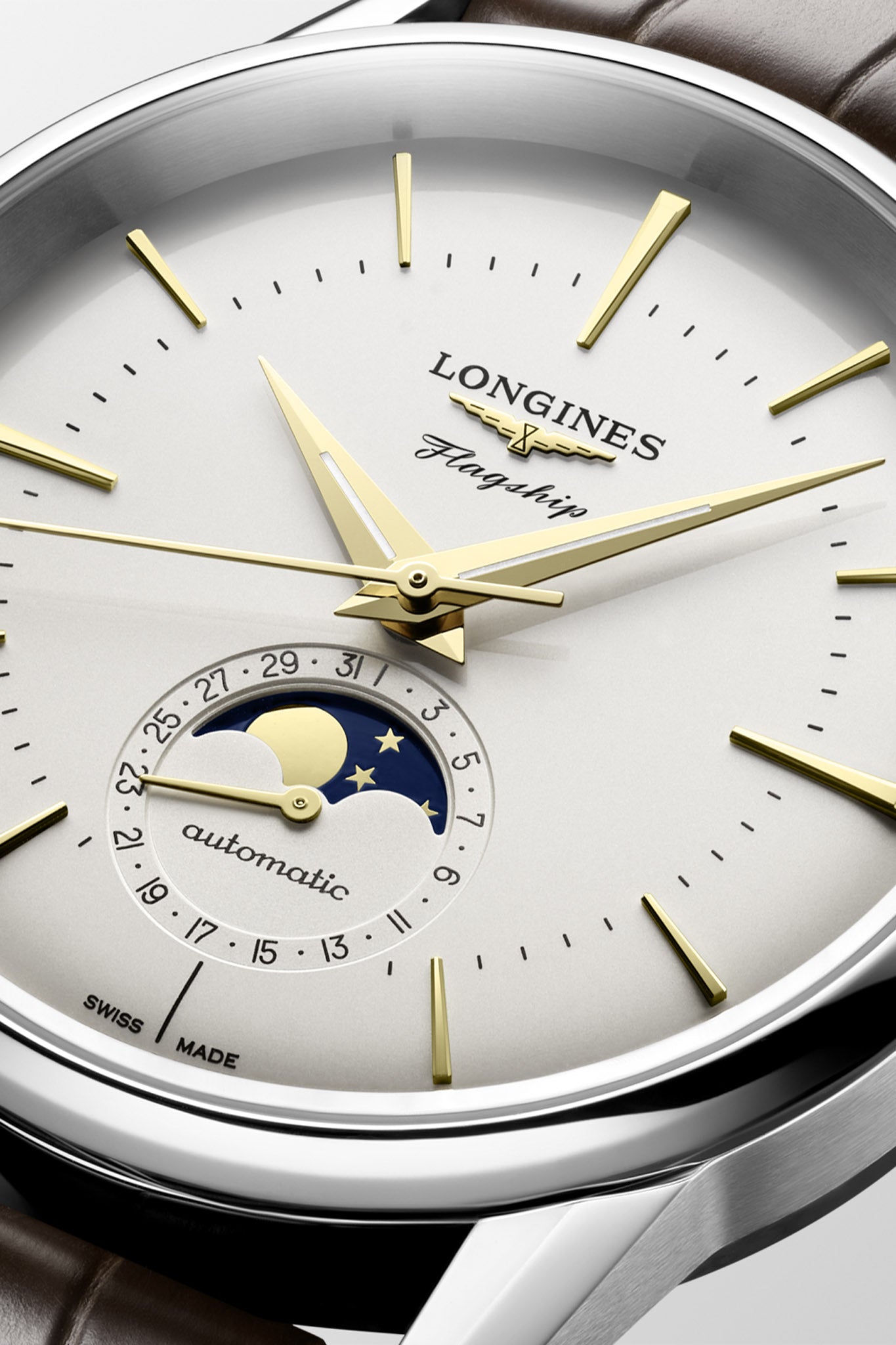 Longines Flagship Heritage Moonphase rannekello