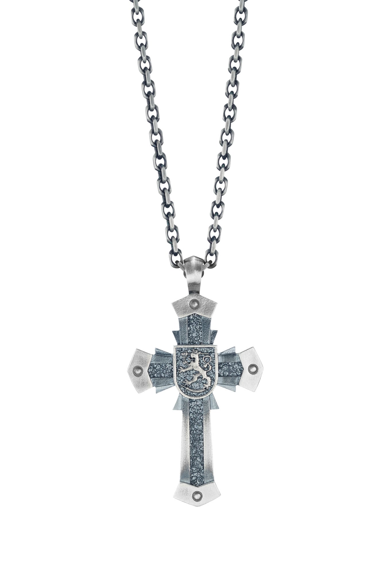 Lumoava 1917 risti kaulakoru 70cm