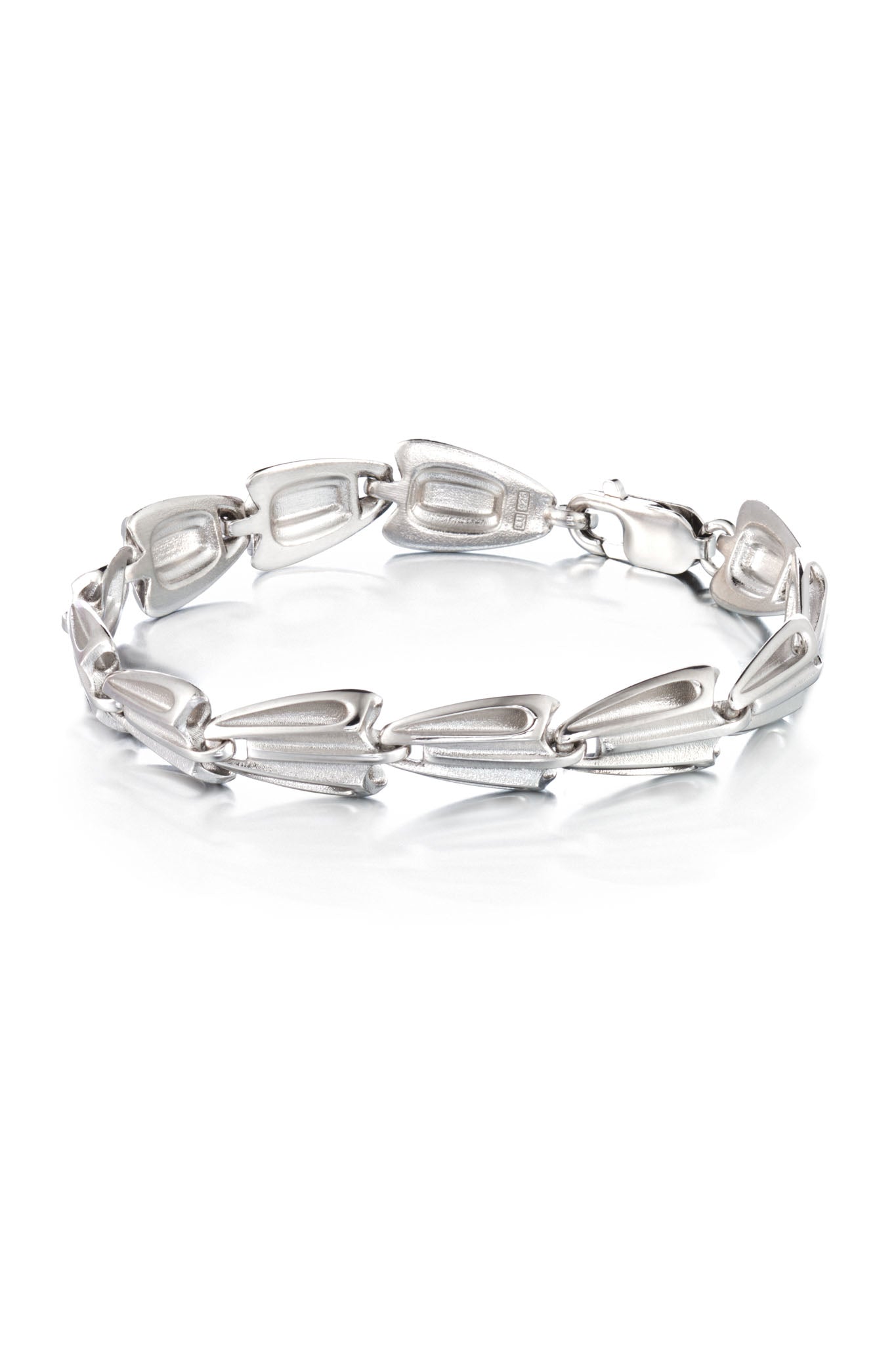 Lumoava Rossi hopeinen rannekoru