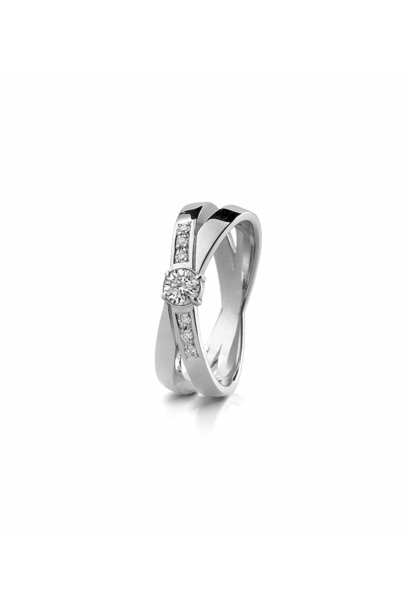Lumoava Kaksin timanttisormus 6x0,01+1x0,2ct 15,0