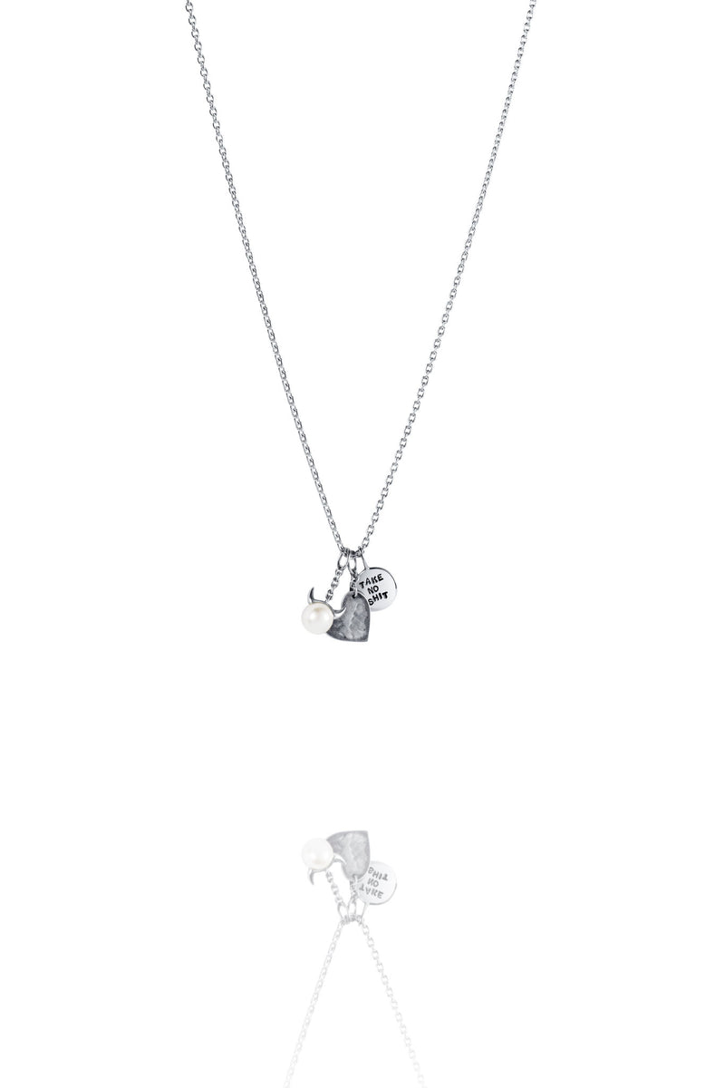 Efva Attling Life Hack Necklace hopeinen kaulakoru 10-100-02175 tuotekuva