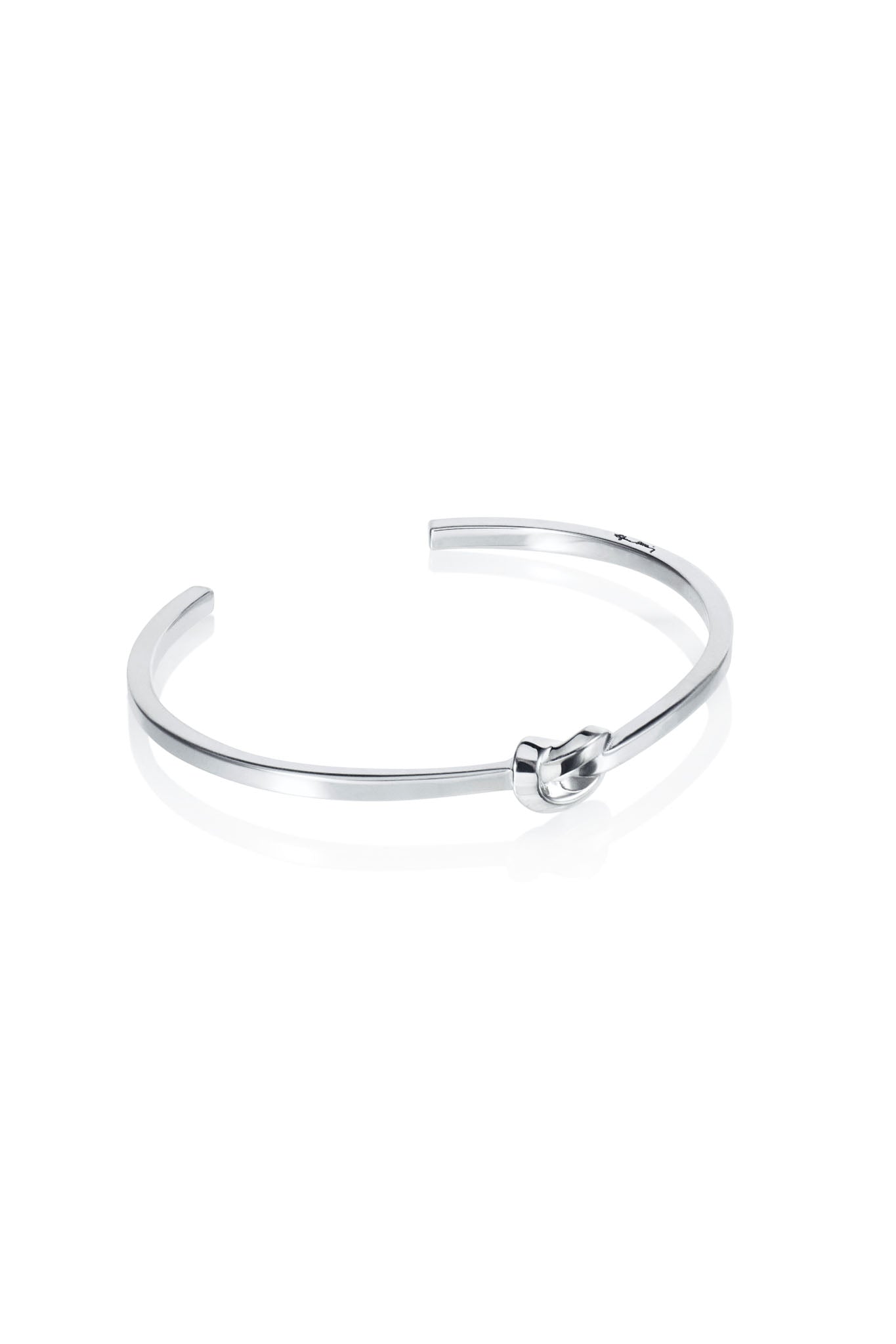 Efva Attling Love Knot Cuff hopeinen rannekoru