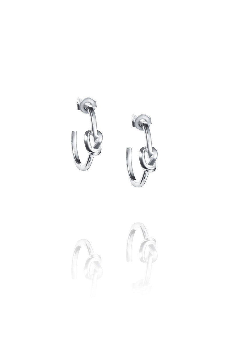 Efva Attling Love Knot Hoops hopeiset korvakorut 12-100-02170 tuotekuva