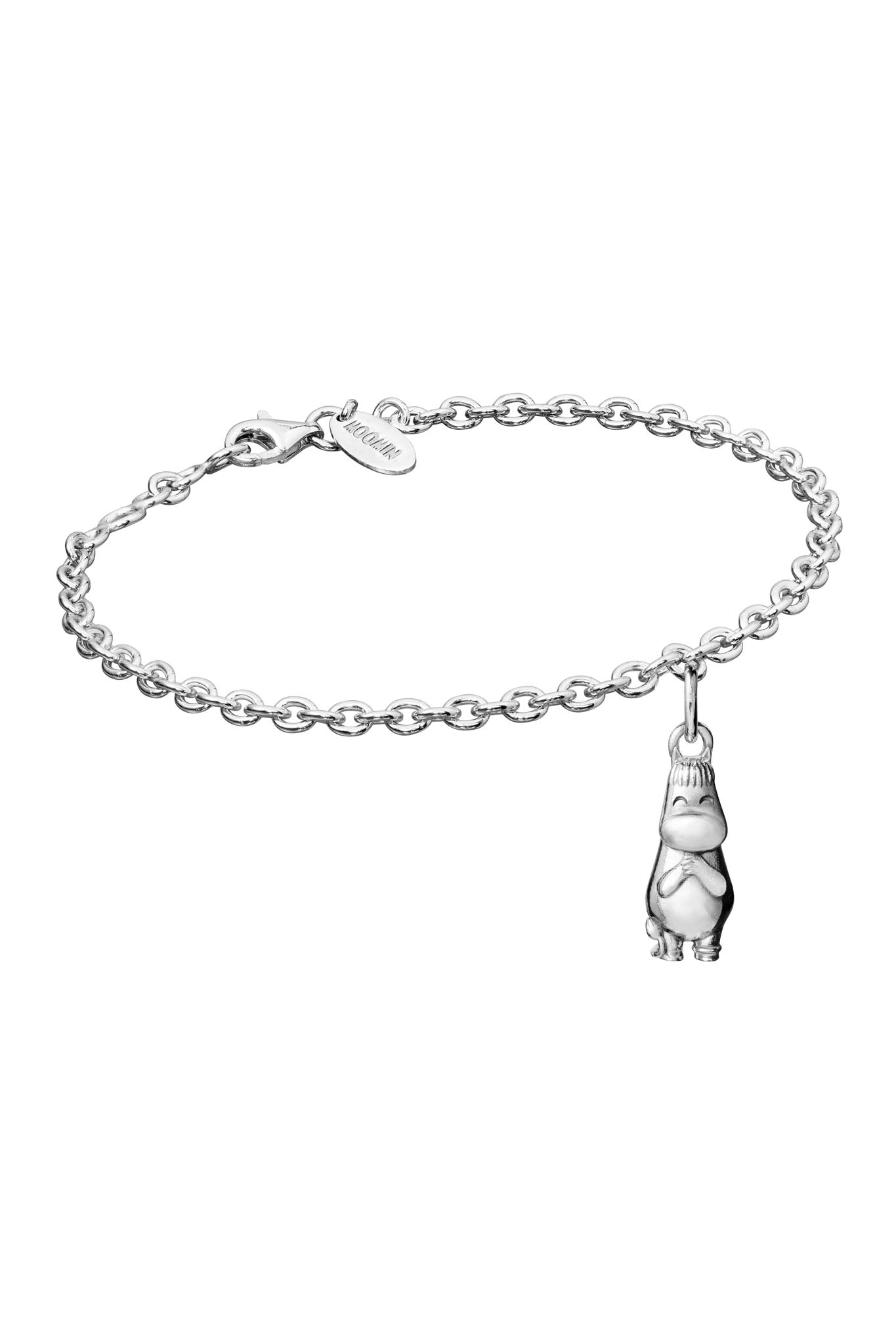 Lumoava x Moomin Niiskuneiti hopeinen rannekoru Säädettävä:18/19,5cm