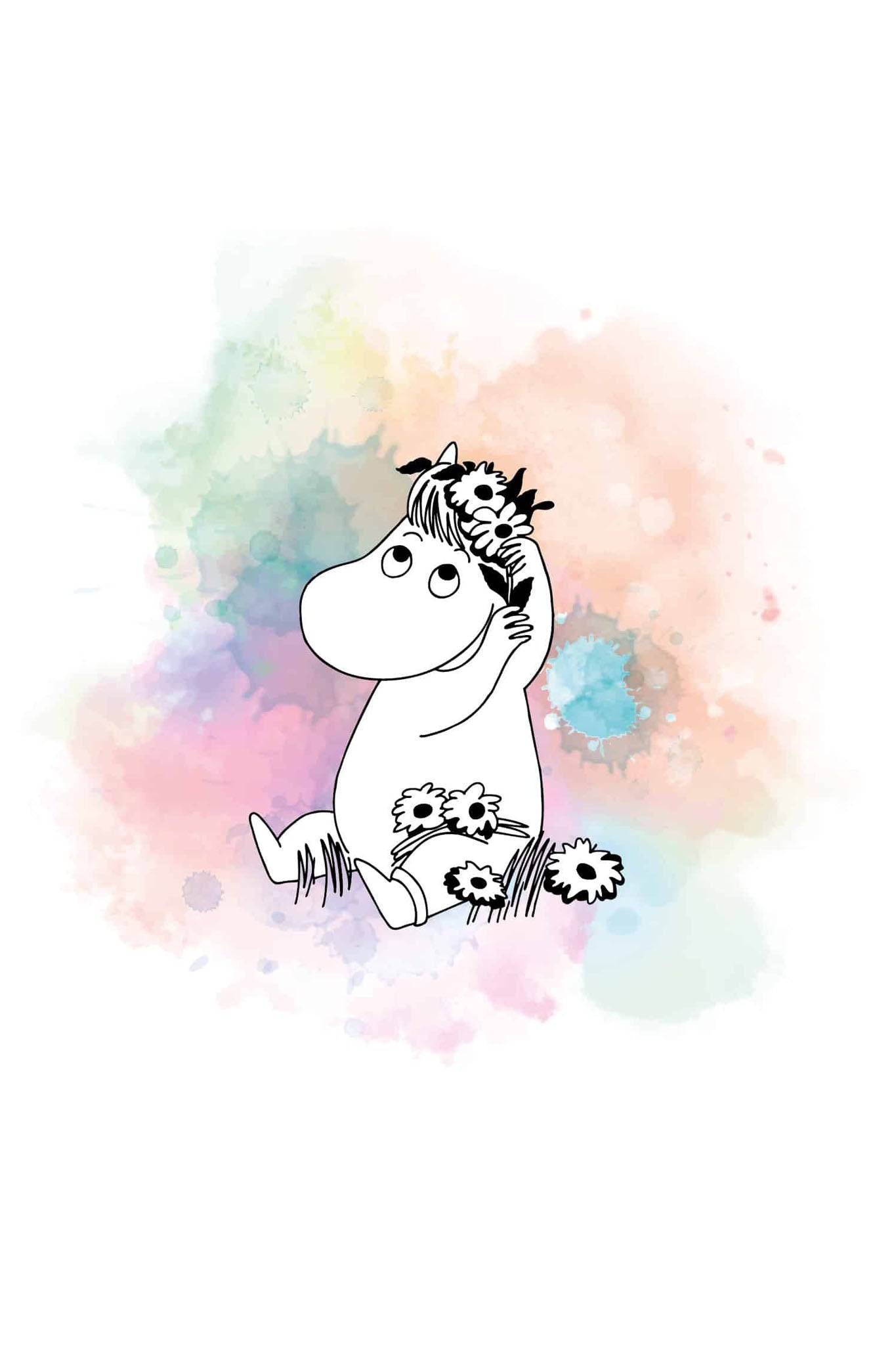 Lumoava x Moomin Niiskuneiti hopeinen rannekoru Säädettävä:18/19,5cm