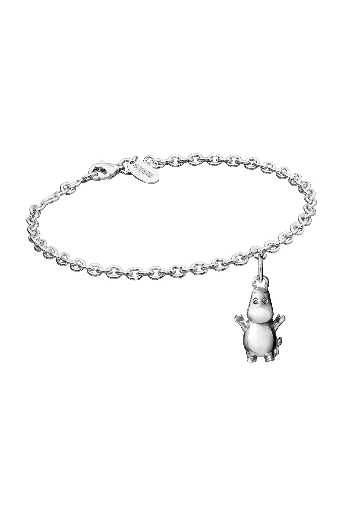 Lumoava x Moomin Muumipeikko hopeinen rannekoru Säädettävä:18/19,5cm