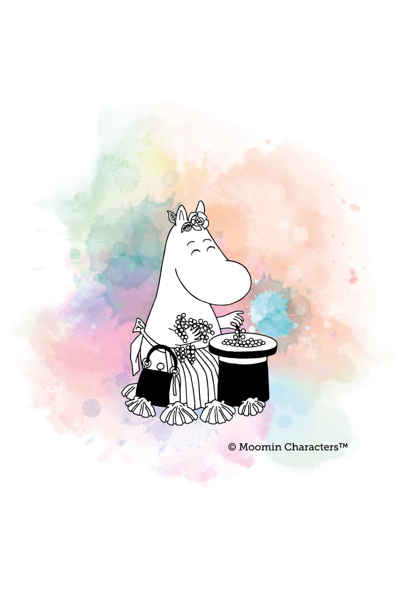 Lumoava x Moomin Muumimamma hopeiset korvakorut Default Title