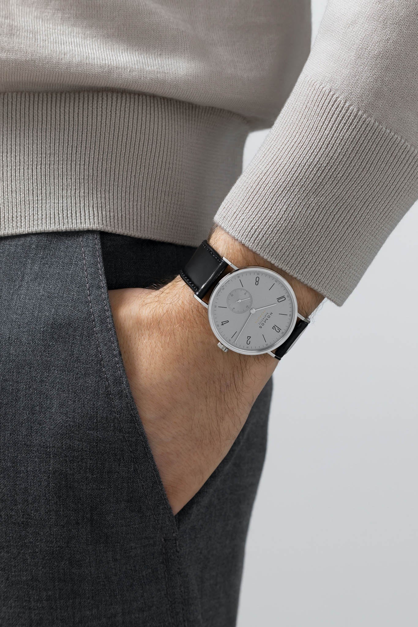 Nomos Tangente Neomatik 39 Platinum Gray rannekello Default Title