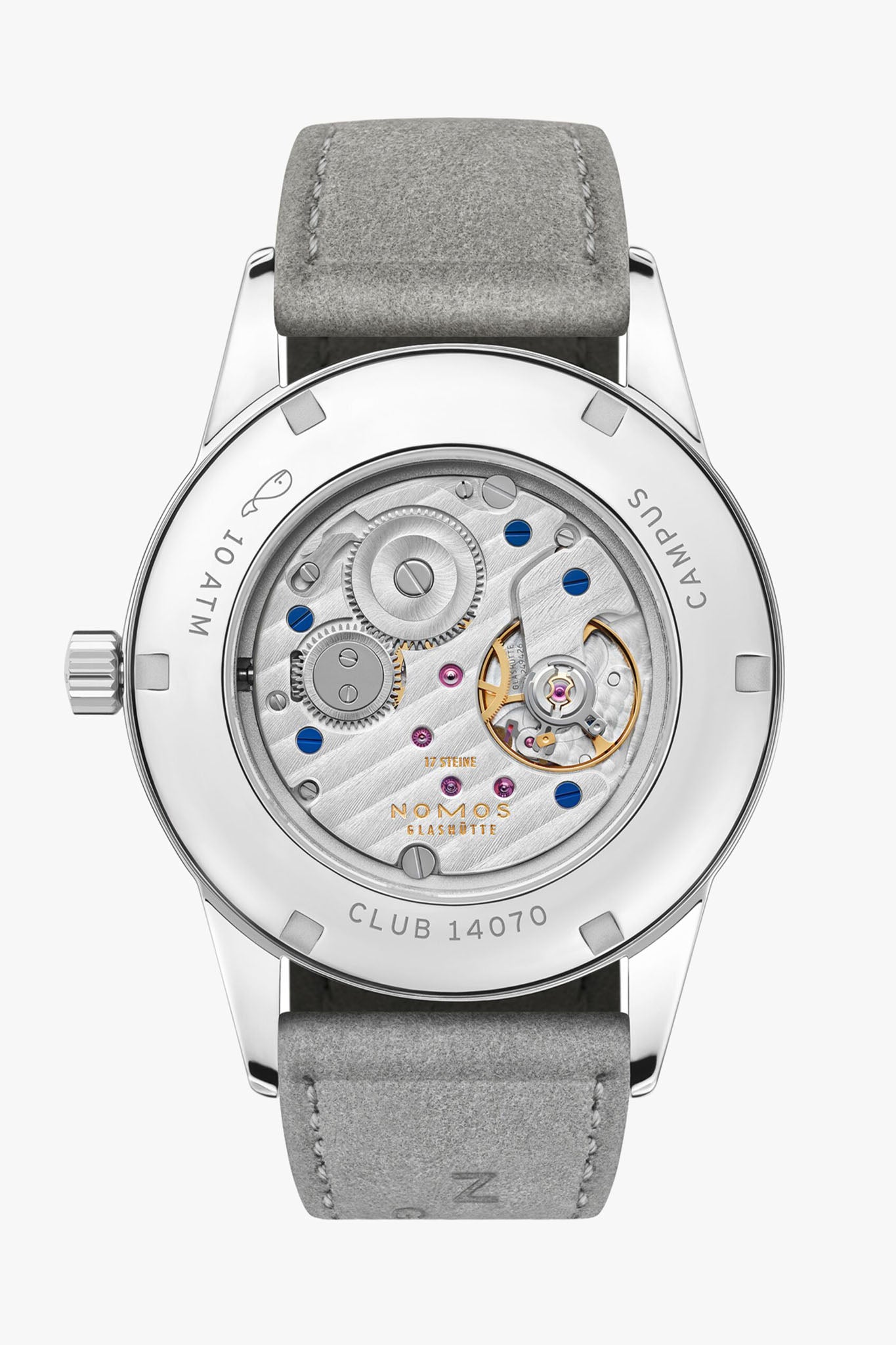 Nomos Glashütte Club Campus 38 Endless Blue rannekello