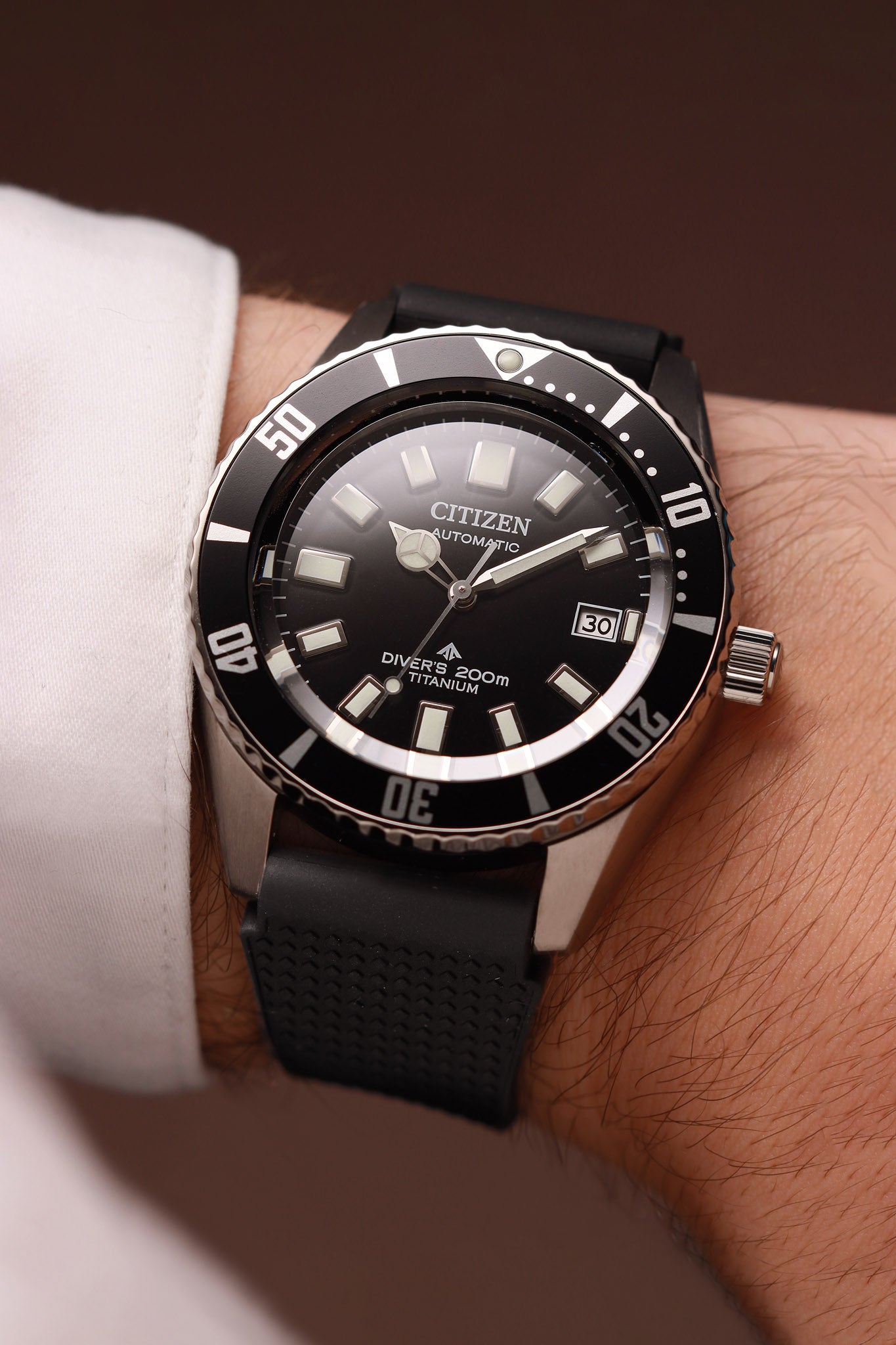 Citizen Automatic Diver Super Titanium rannekello Default Title