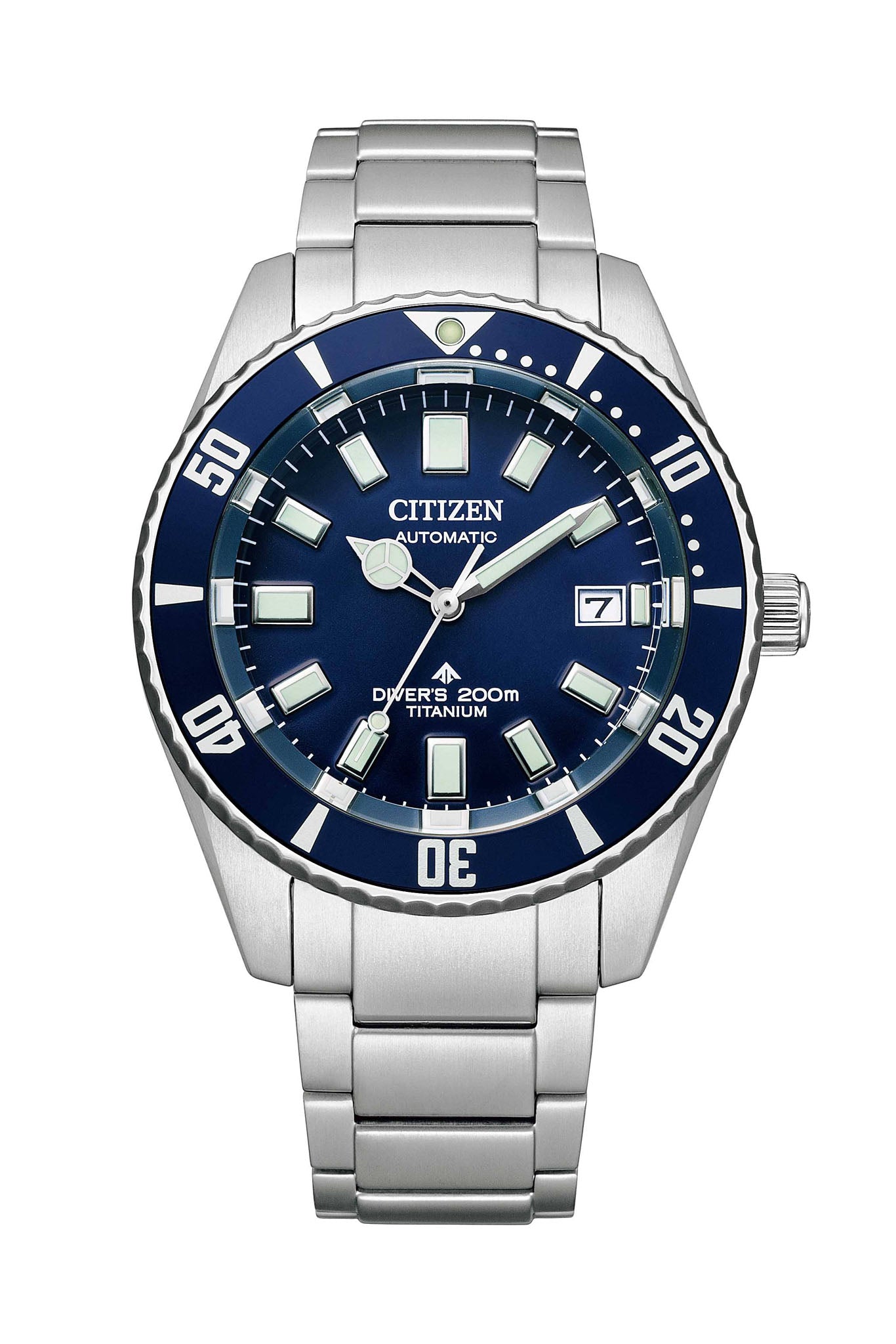 Citizen Automatic Diver Super Titanium Blue rannekello Default Title