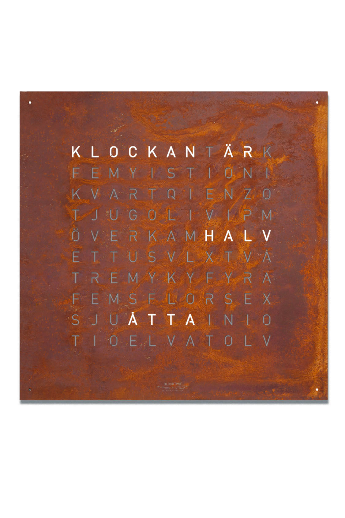 Qlocktwo Classic Creators Edition Rust kello Default Title