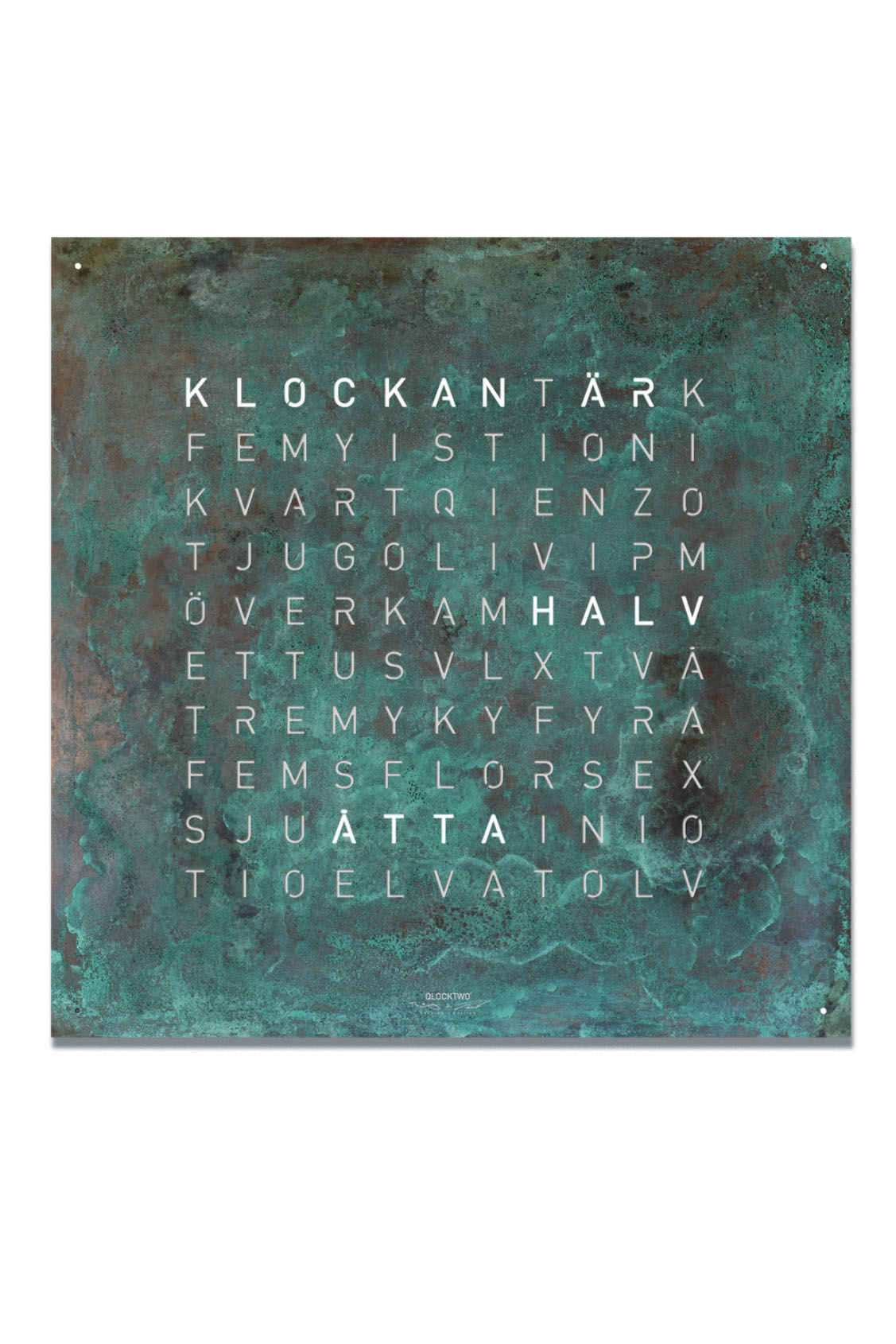 Qlocktwo Classic Creators Edition Vintage Copper kello Default Title