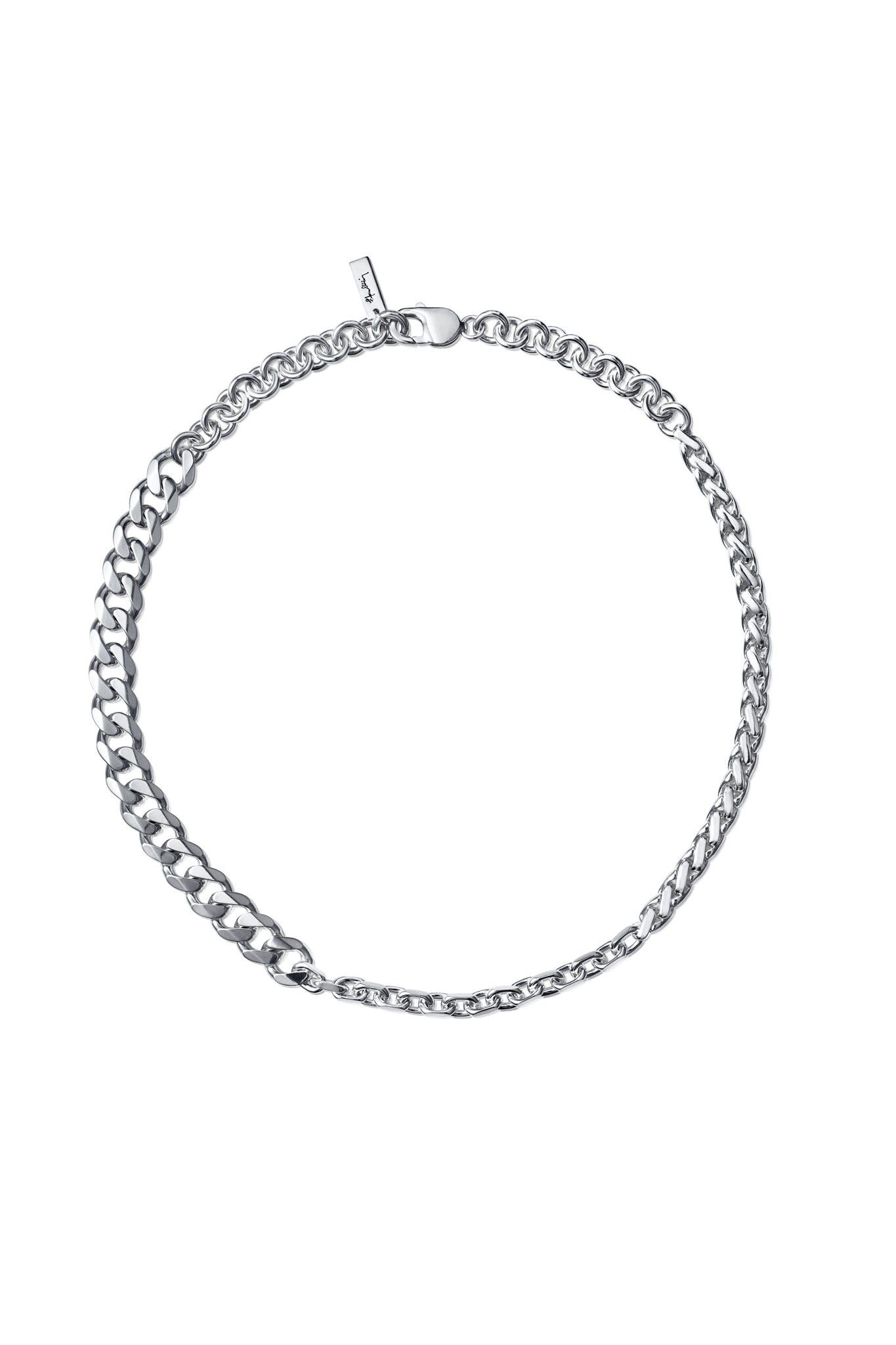Efva Attling Rock My Chain Necklace hopeinen kaulakoru