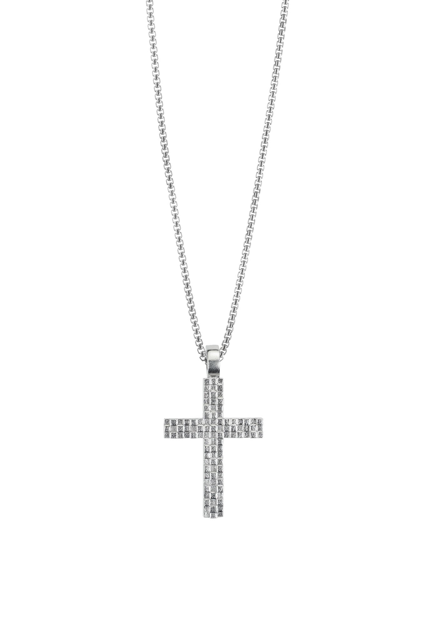 Saurum hopeinen ristiriipus Säädettävä:42/45/50cm