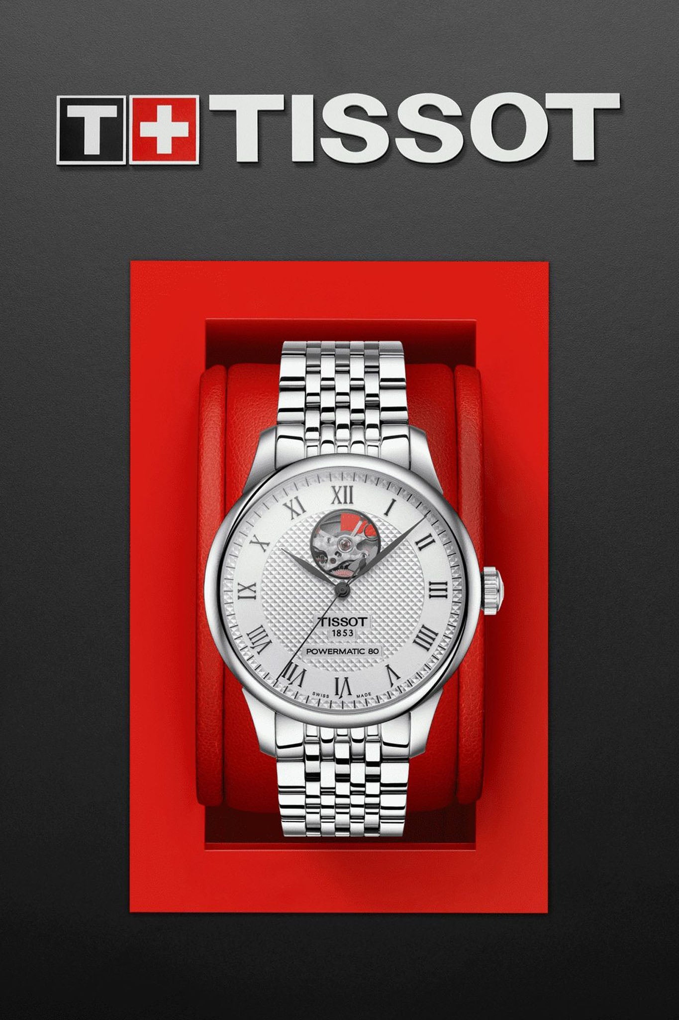 Tissot Le Locle Open Heart miesten rannekello Default Title