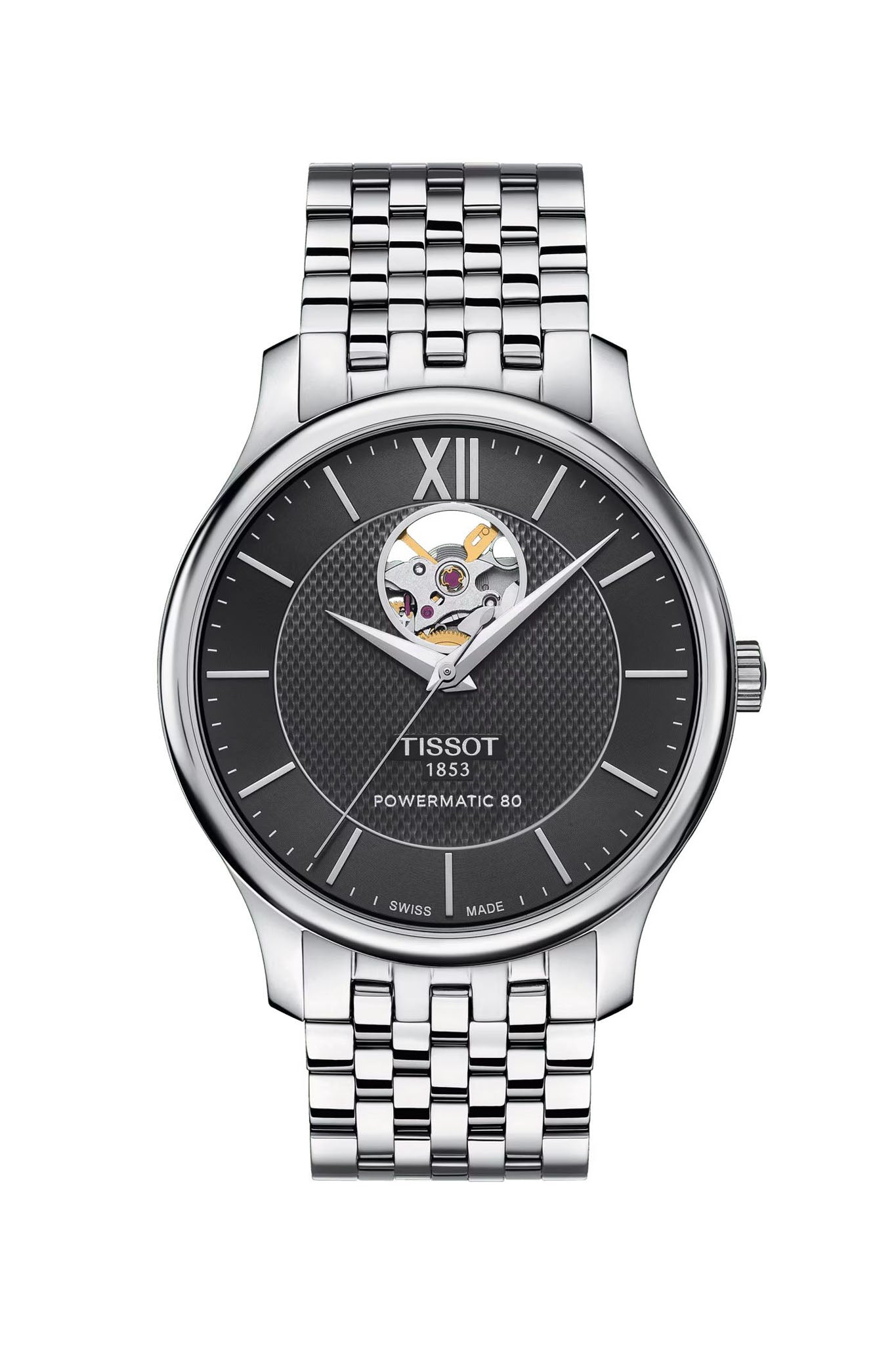Tissot Tradition Open Heart miesten rannekello Default Title