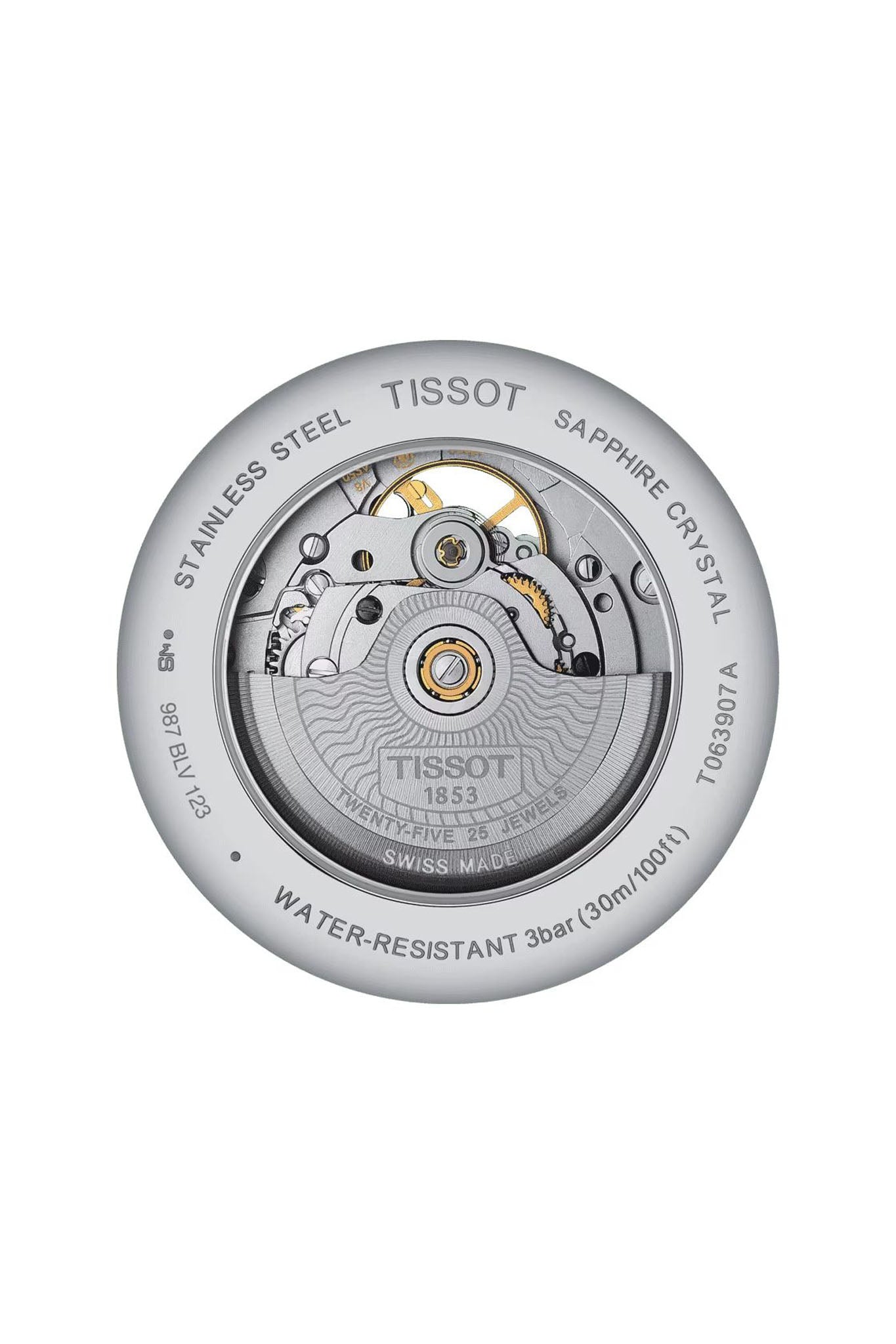 Tissot Tradition Open Heart miesten rannekello Default Title