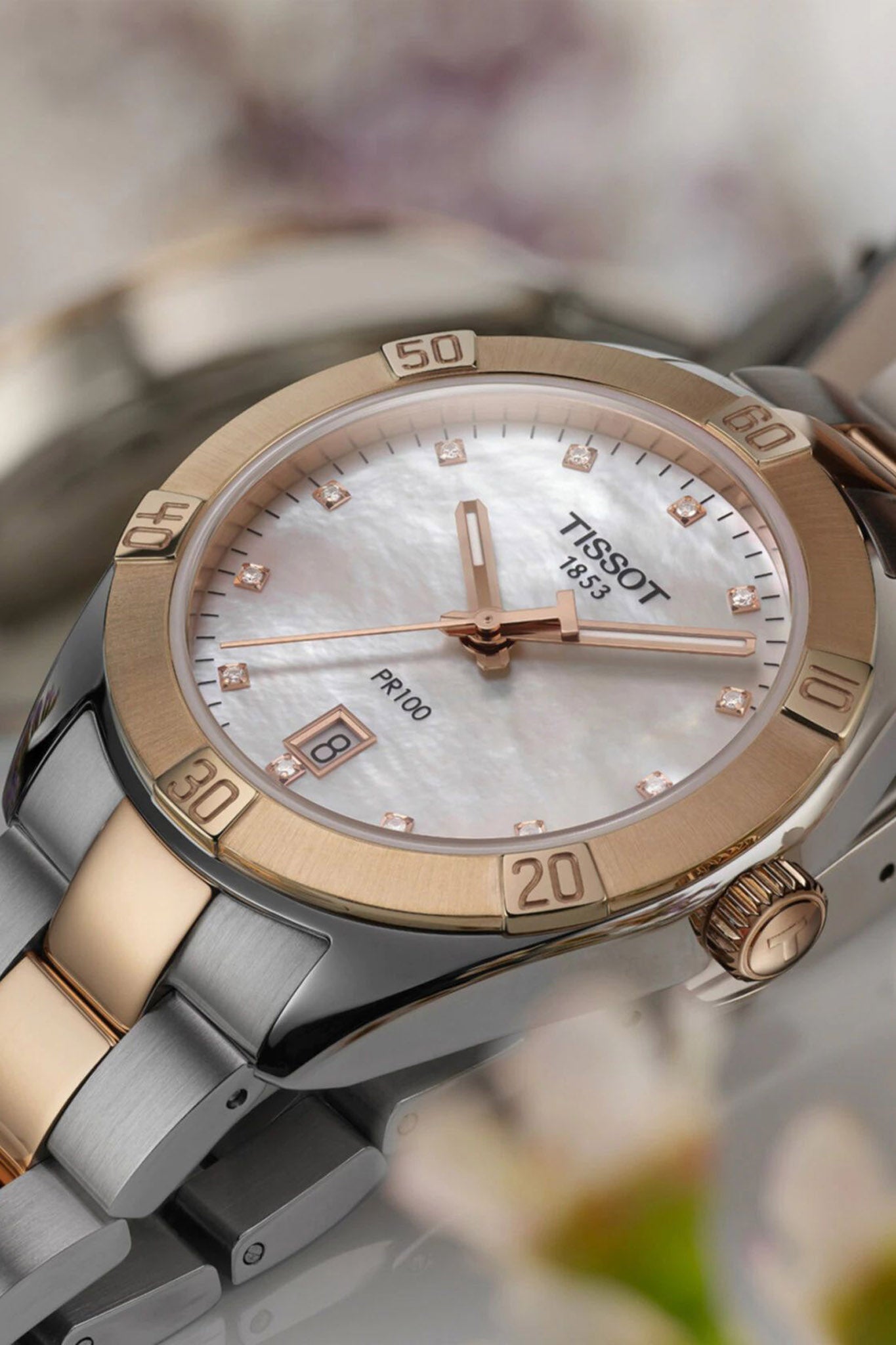 Tissot PR 100 Sport Chic Diamond naisten rannekello Default Title