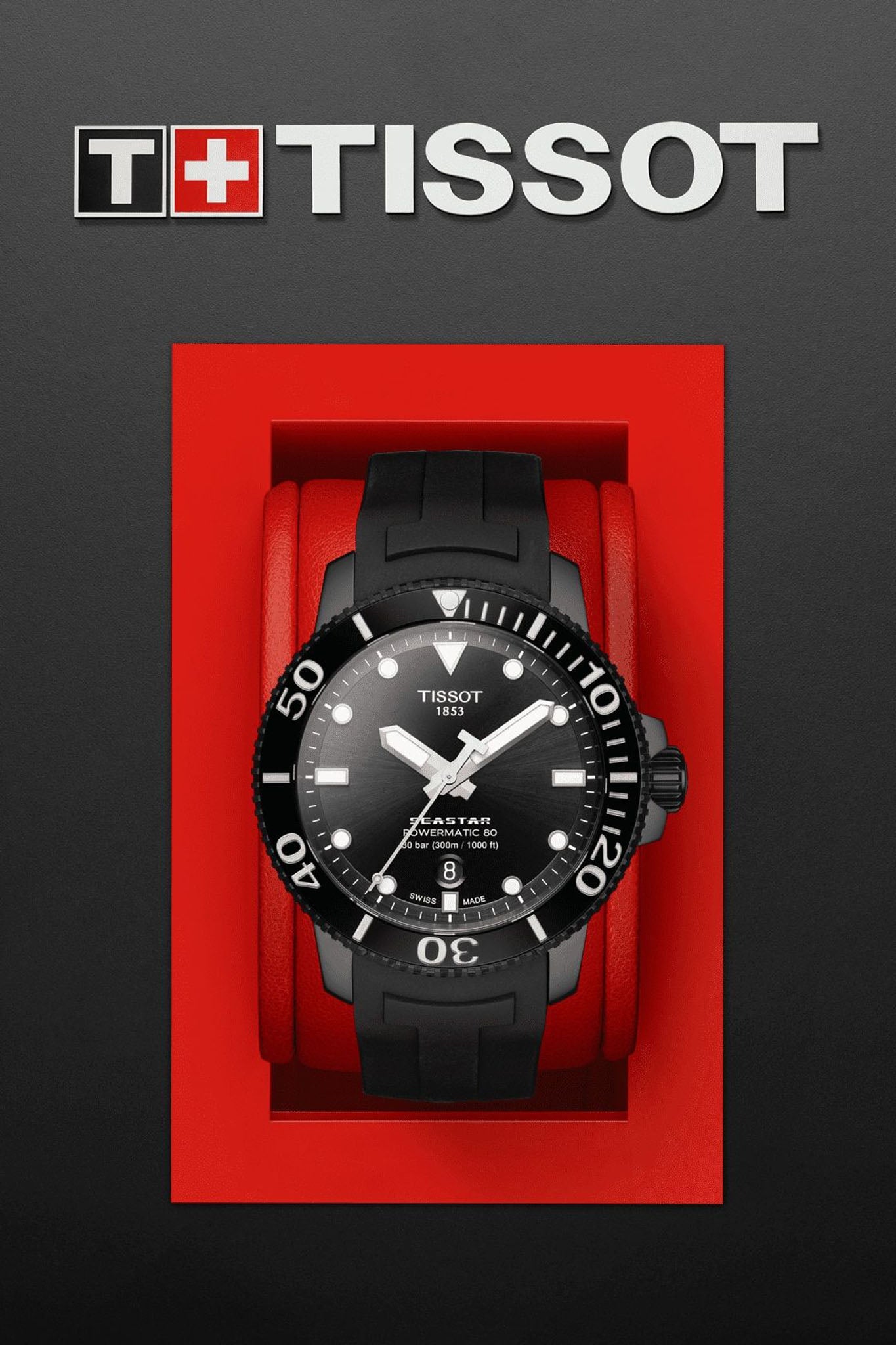 Tissot Seastar 1000 Powermatic 80 miesten rannekello Default Title