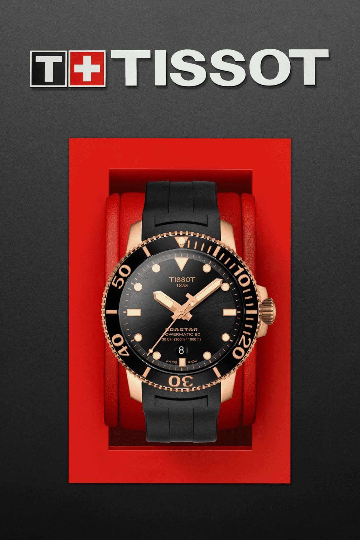 Tissot Seastar 1000 Powermatic 80 miesten rannekello Default Title
