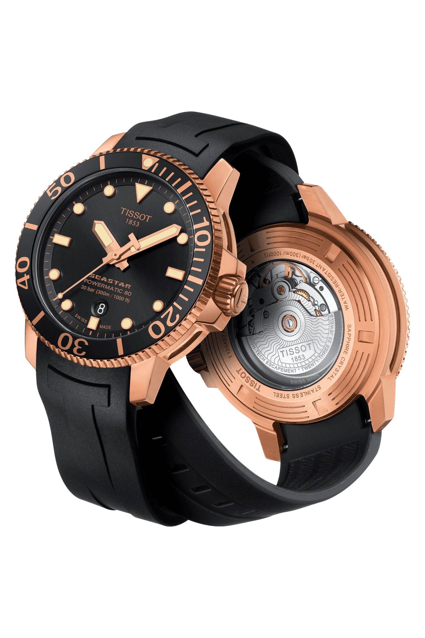 Tissot Seastar 1000 Powermatic 80 miesten rannekello Default Title