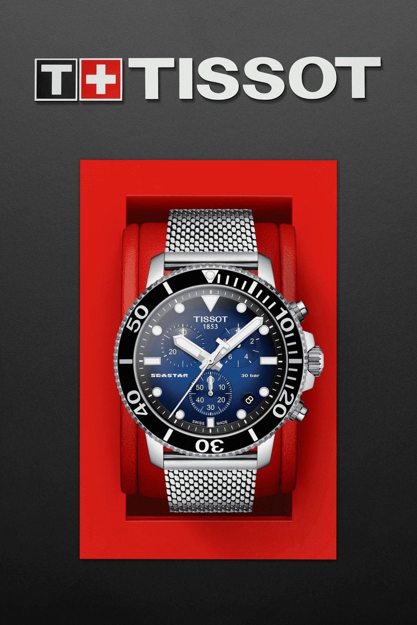 Tissot Seastar 1000 Chronograph miesten rannekello Default Title