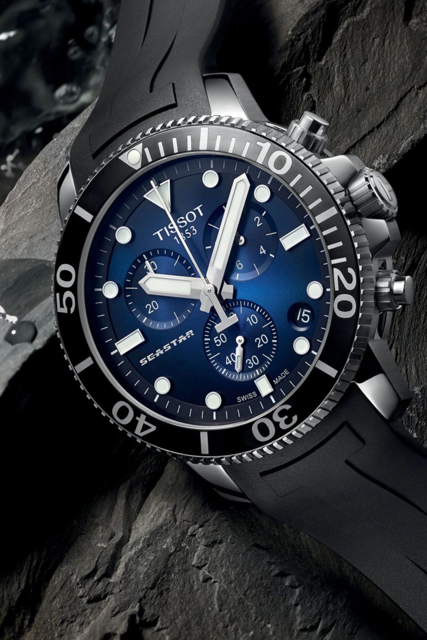 Tissot Seastar 1000 Chronograph miesten rannekello Default Title