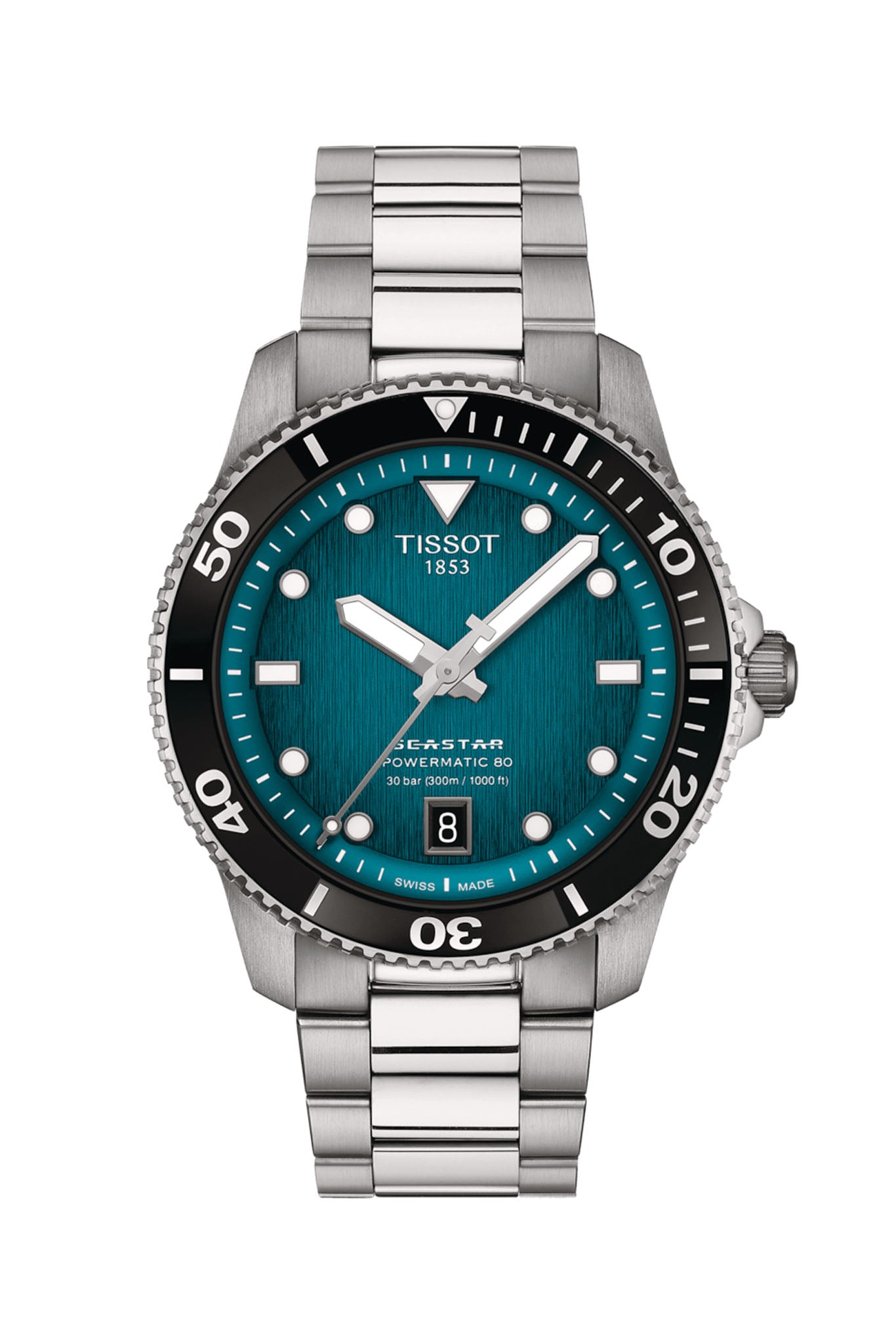 Tissot Seastar 1000 Powermatic 80, 40mm rannekello