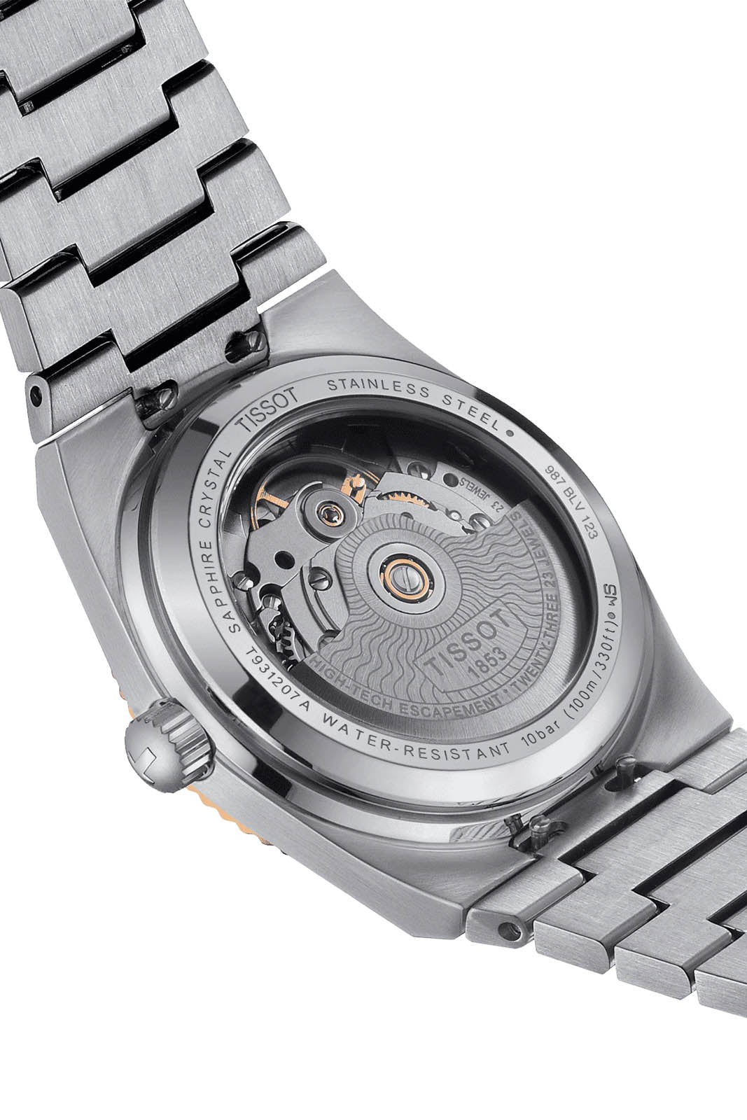 Tissot PRX 35 Steel & Gold naisten rannekello Default Title