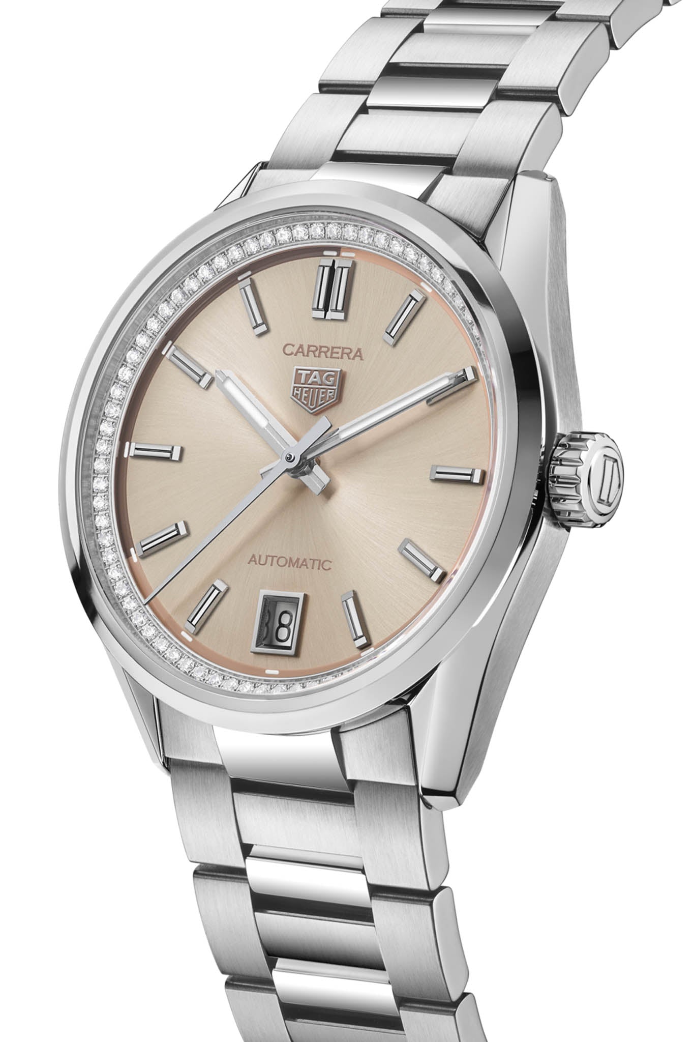 TAG Heuer Carrera Date 36 Diamond Flange naisten rannekello