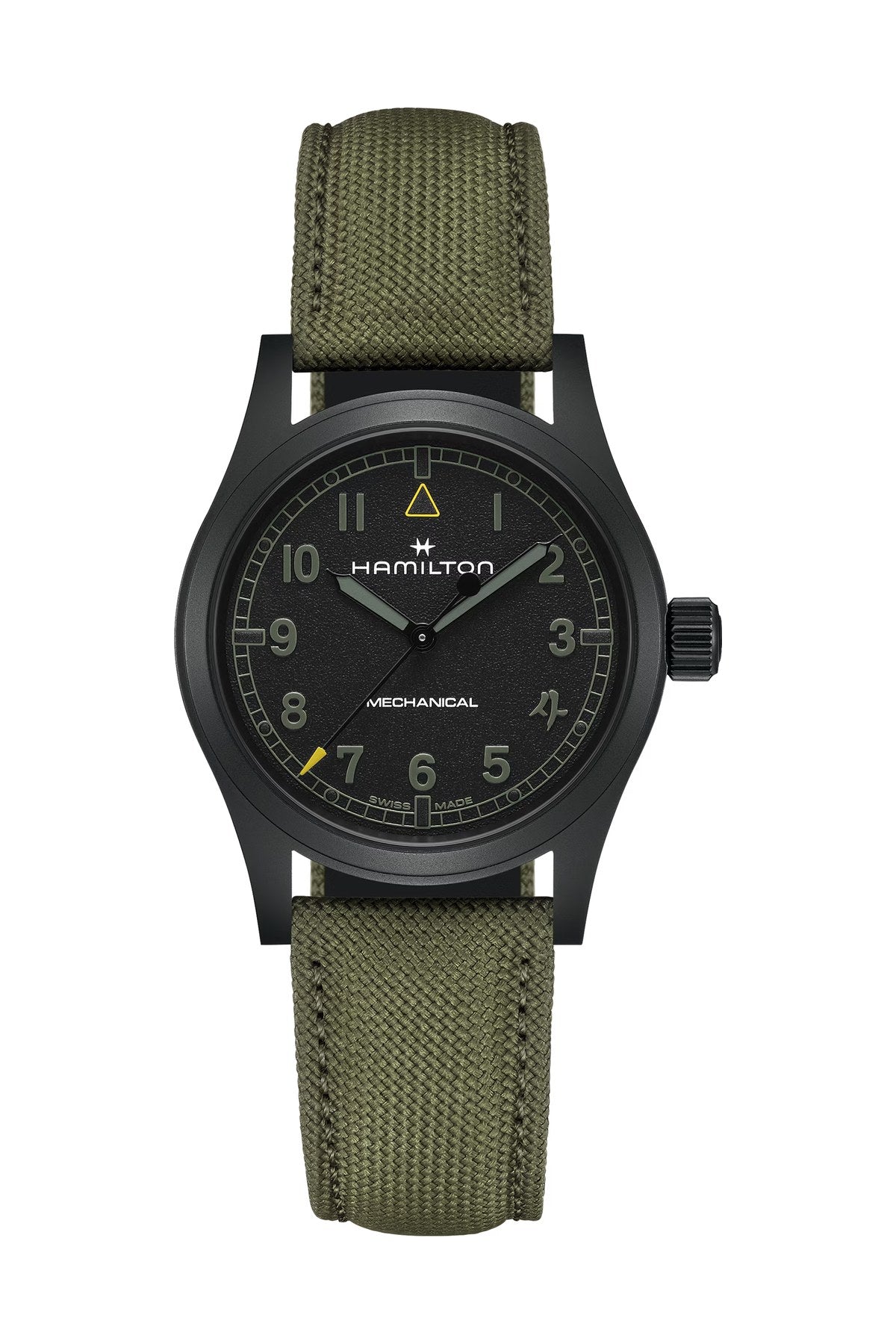 Hamilton Khaki Field Mechanical 38mm Call of Duty Modern Warfare 4 H69469930 – tuotekuva edestä
