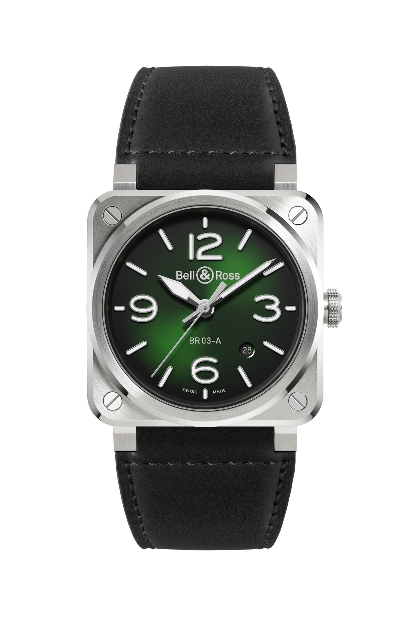 Bell & Ross BR-03 Green Steel BR03A-GN-ST/SCA