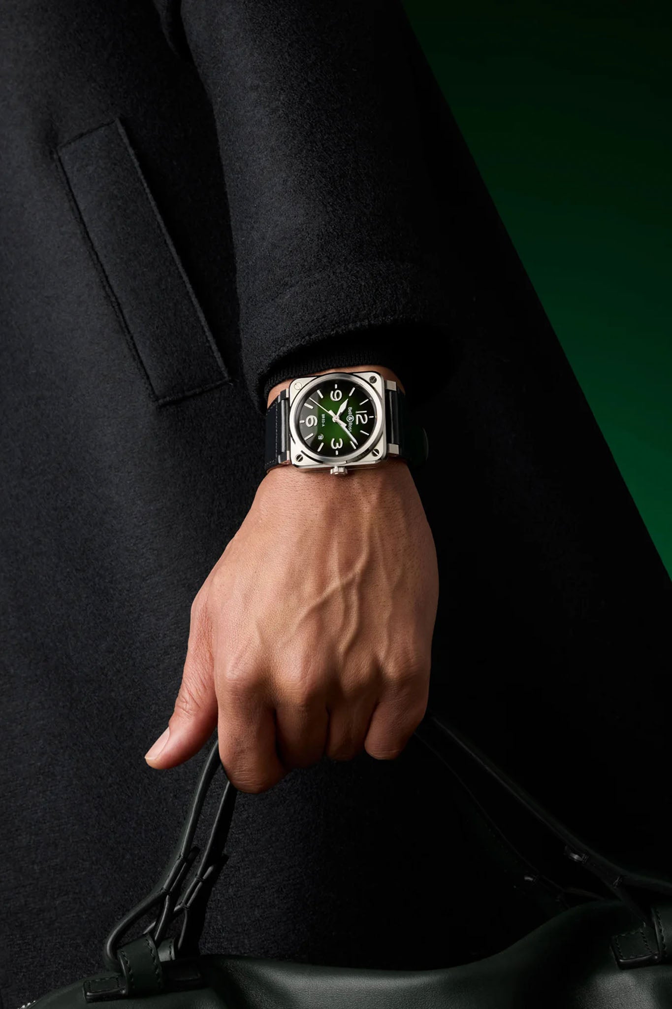 Bell & Ross BR-03 Green Steel BR03A-GN-ST/SCA
