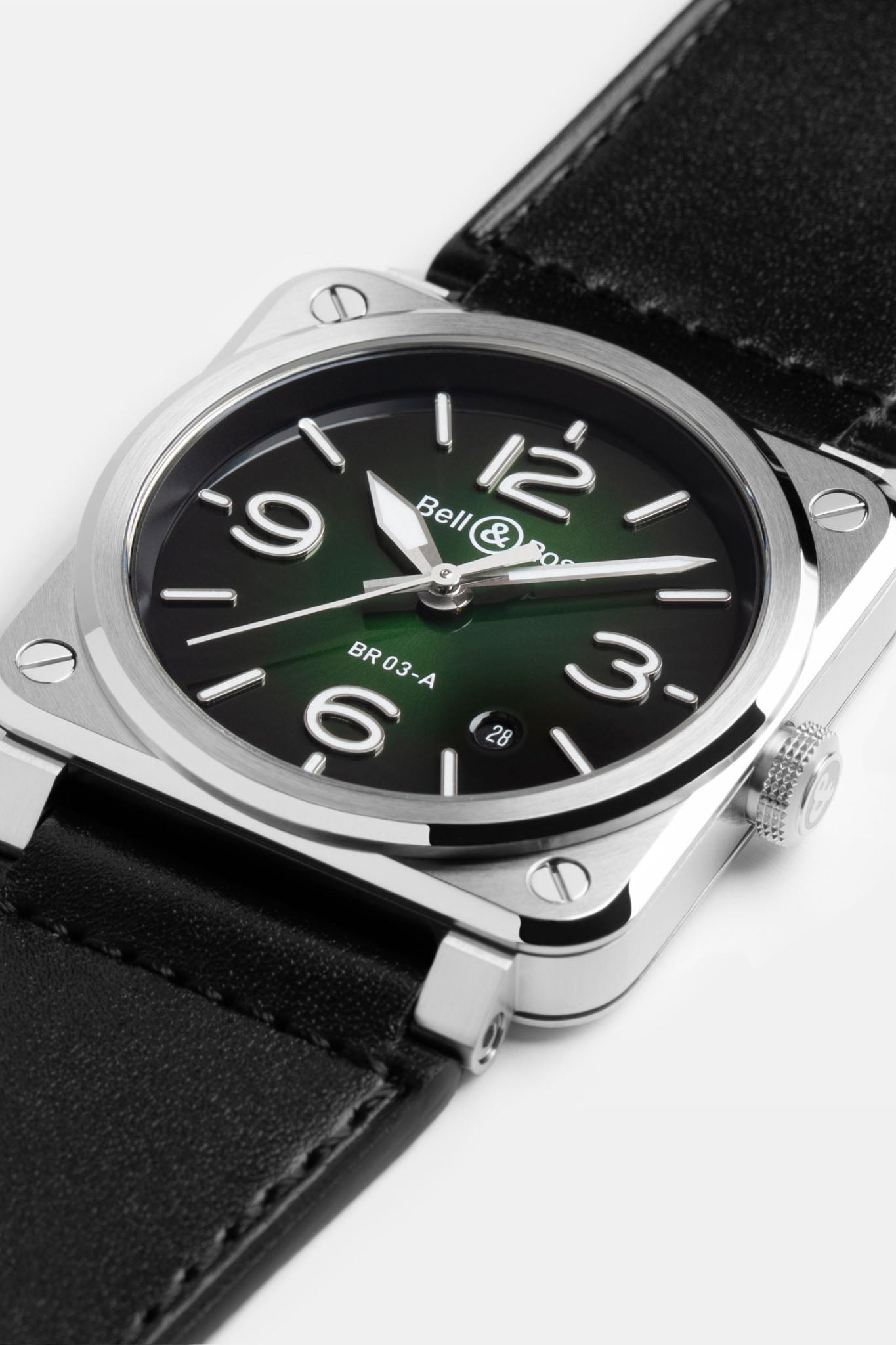Bell & Ross BR-03 Green Steel BR03A-GN-ST/SCA