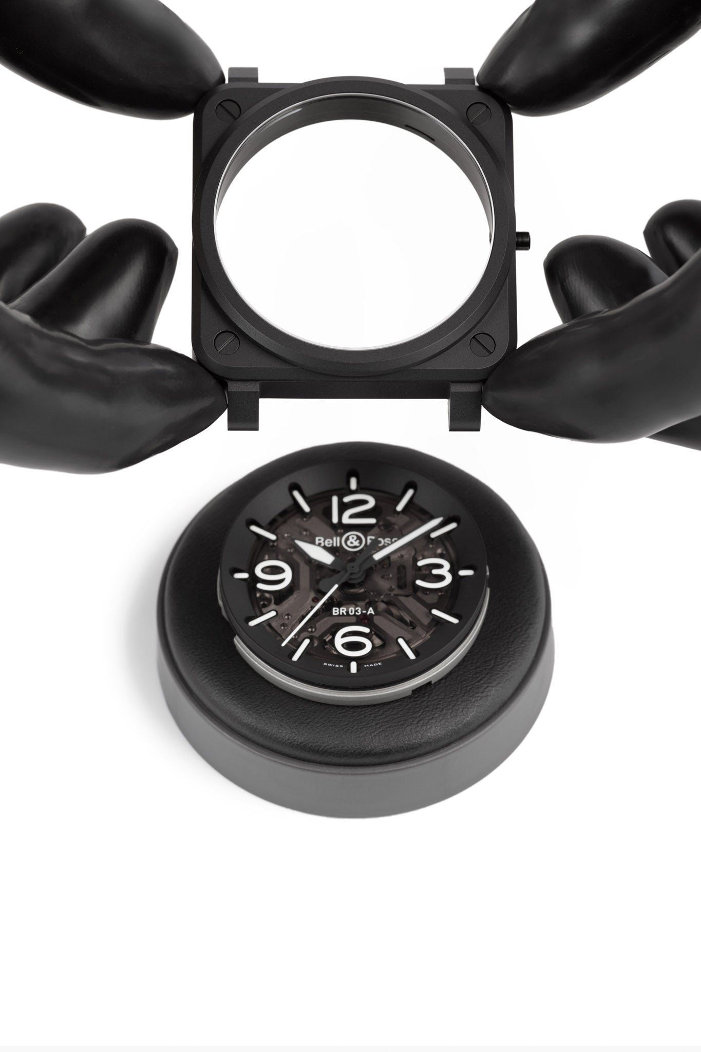 Bell & Ross BR-03 Skeleton Black Ceramic rannekello