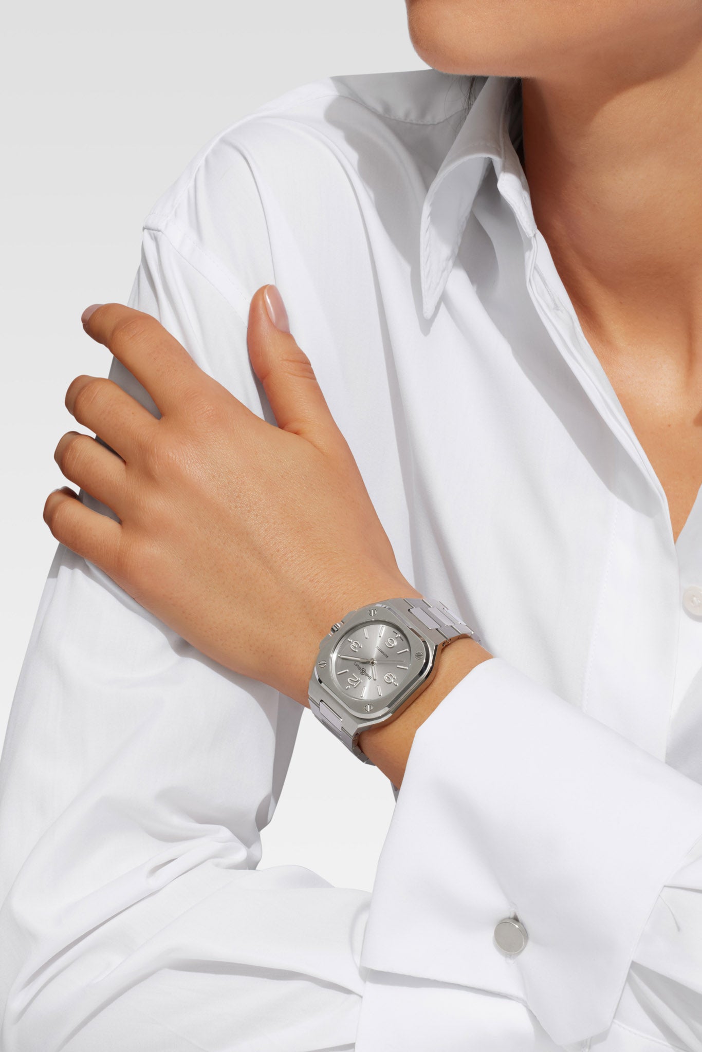 Bell & Ross BR-05 36 mm Grey Steel rannekello