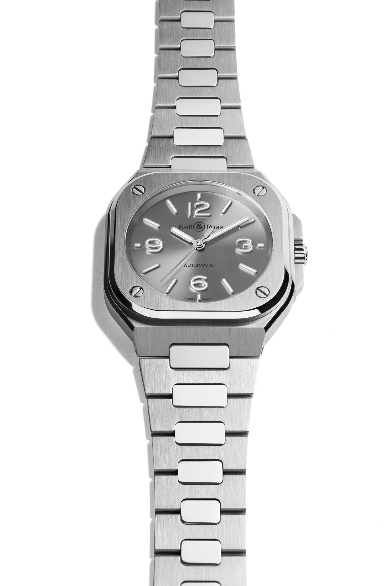 Bell & Ross BR-05 36 mm Grey Steel rannekello