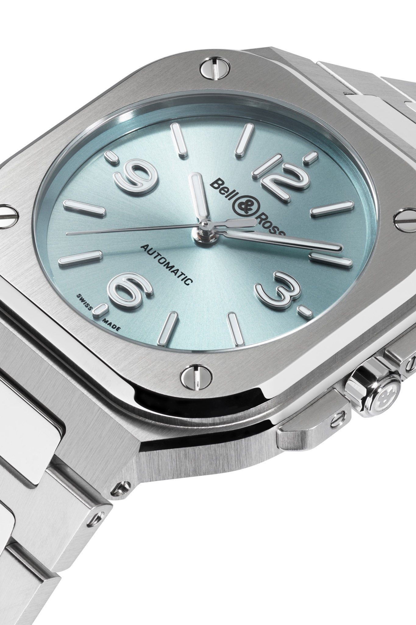 Bell & Ross BR-05 36 mm Ice Blue Steel rannekello