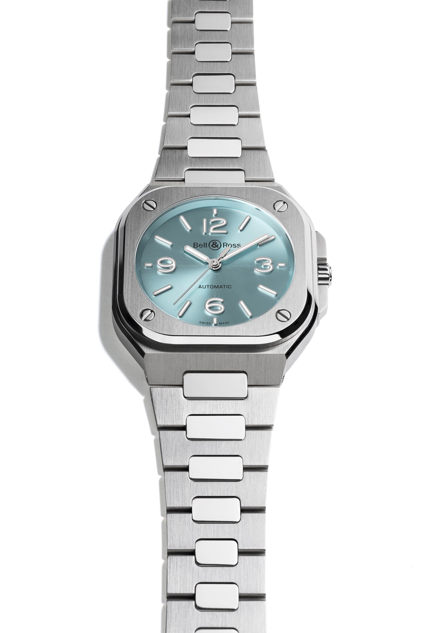 Bell & Ross BR-05 36 mm Ice Blue Steel rannekello