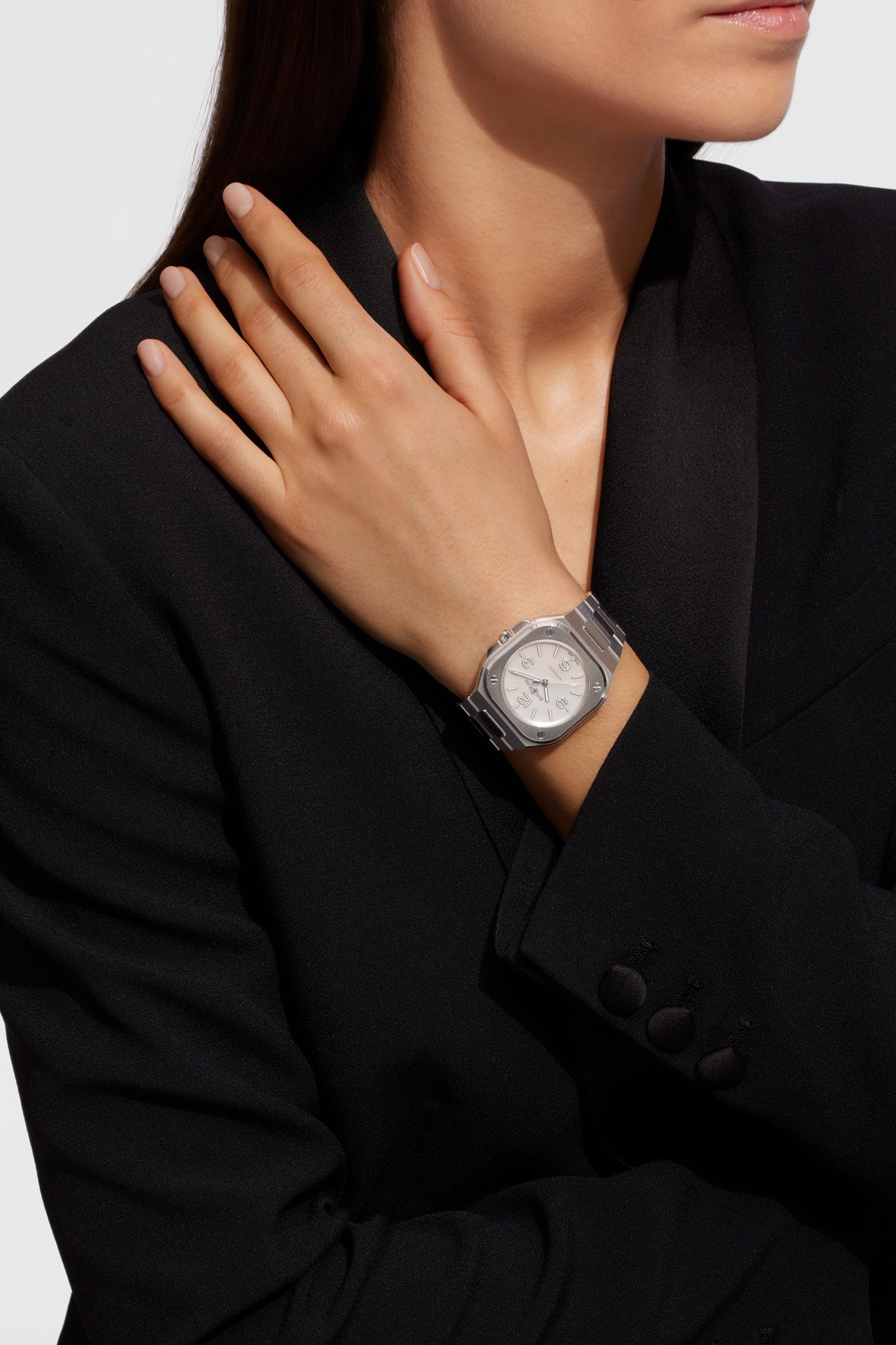 Bell & Ross BR-05 36 mm Mother of Pearl rannekello