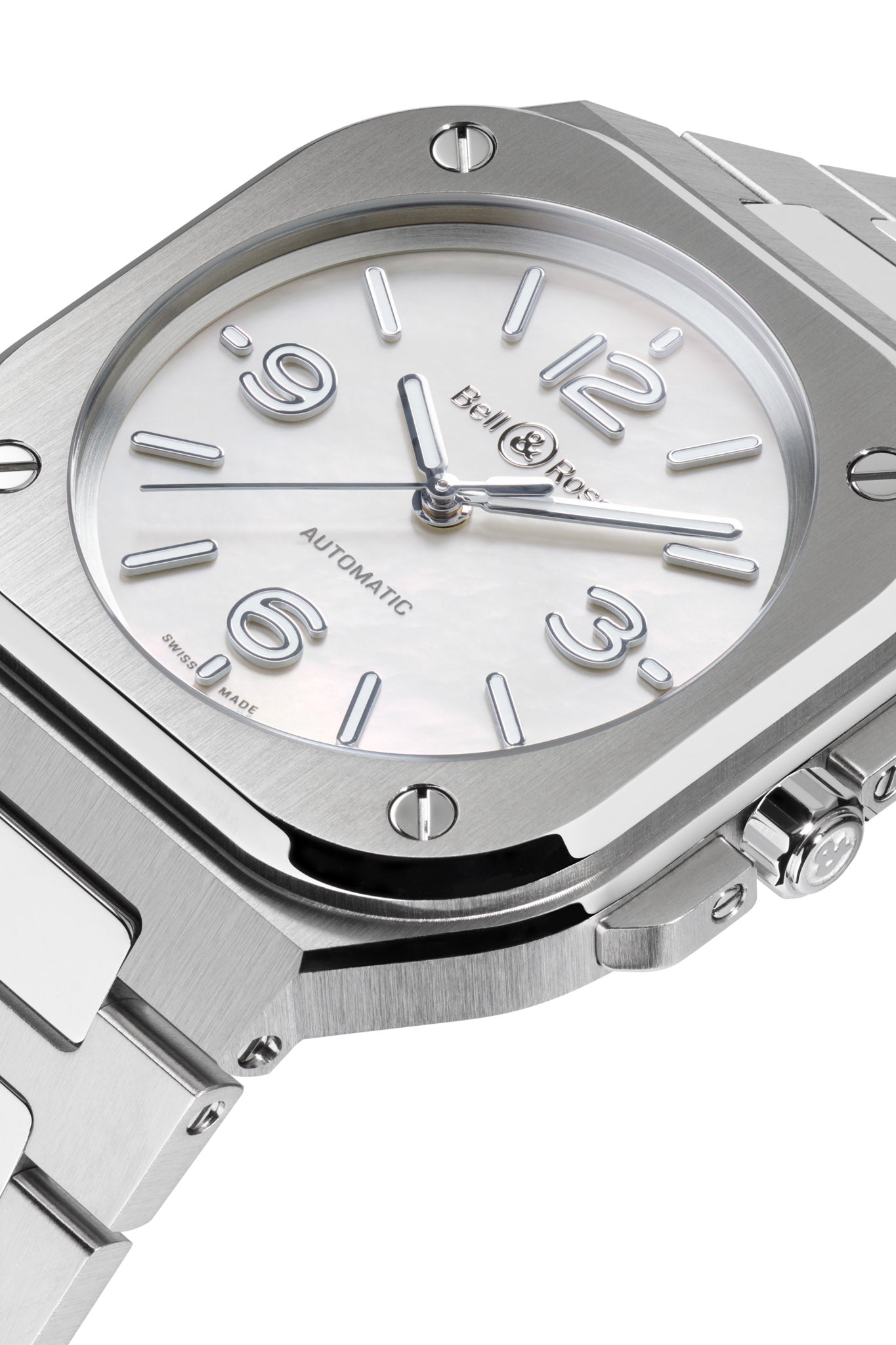 Bell & Ross BR-05 36 mm Mother of Pearl rannekello