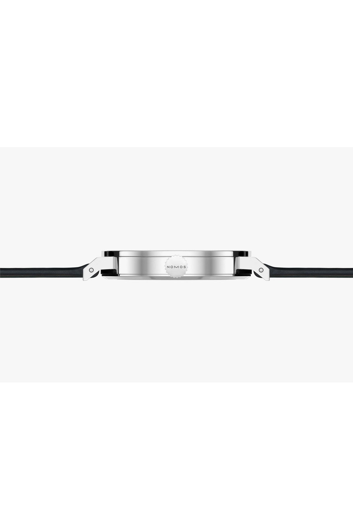 Nomos Tangente 148 teräskuori sivulta