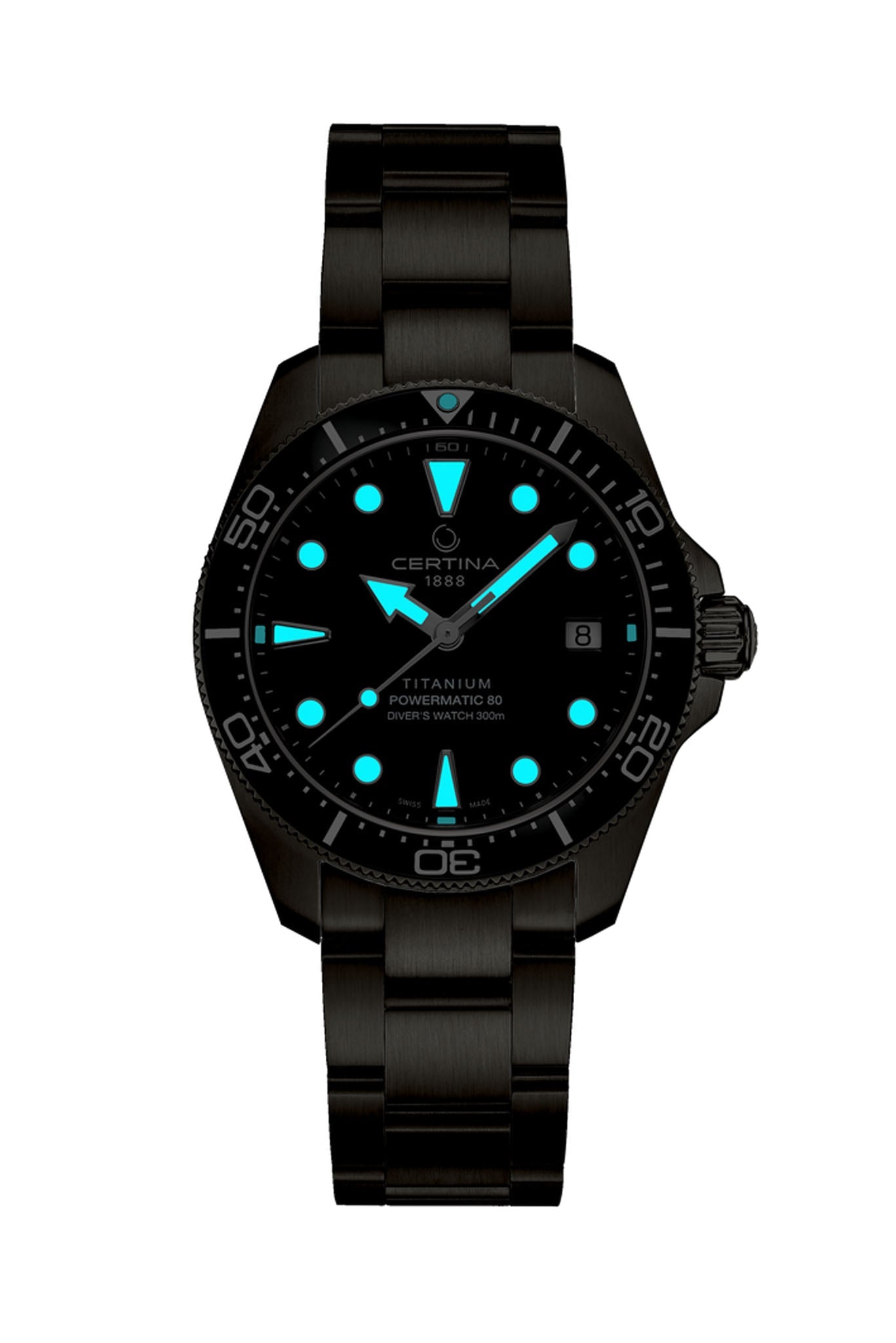 Certina DS Action Diver 38 Powermatic 80 Ceramic Titanium C048.807.44.051.01