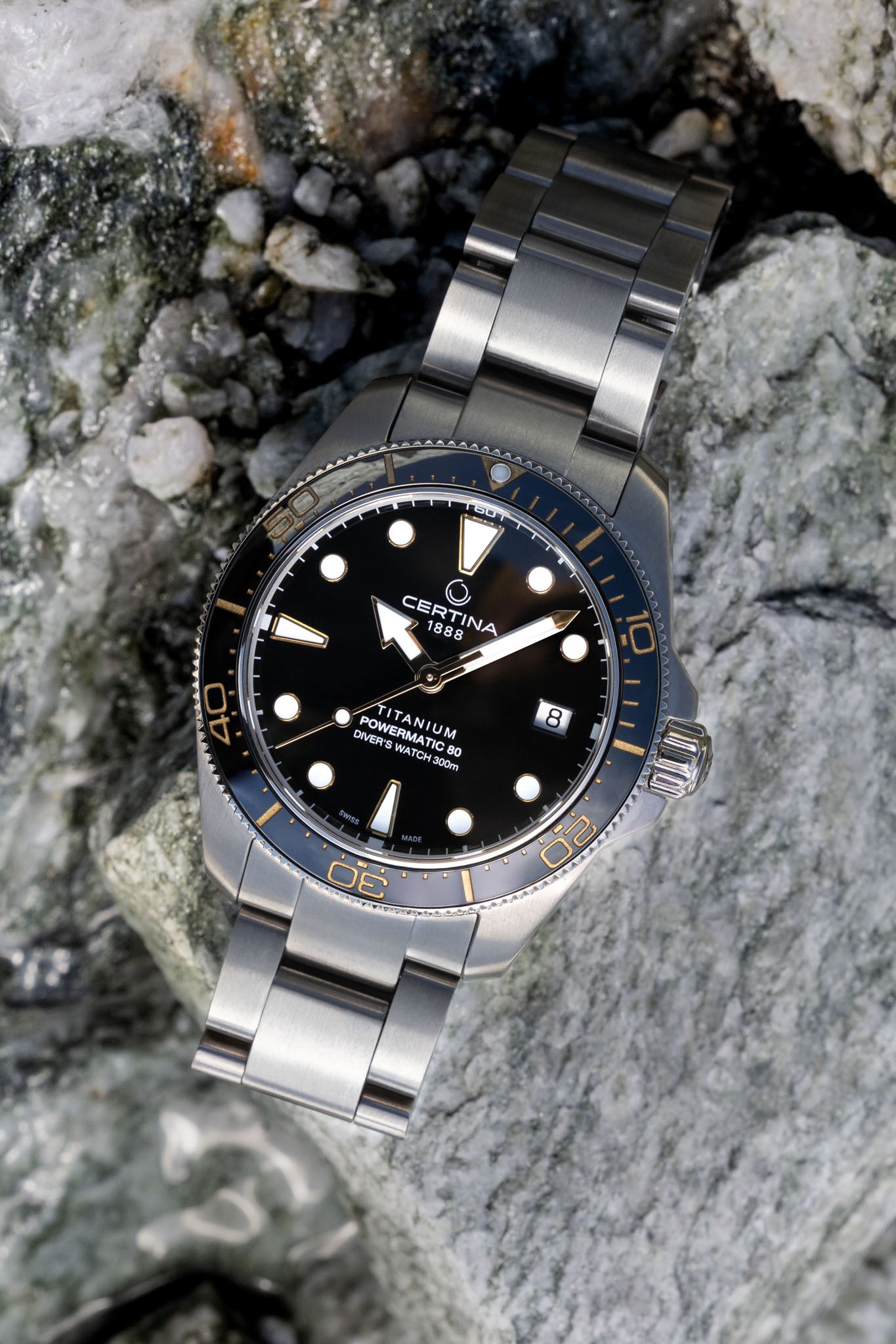 Certina DS Action Diver 38 Powermatic 80 Ceramic Titanium rannekello