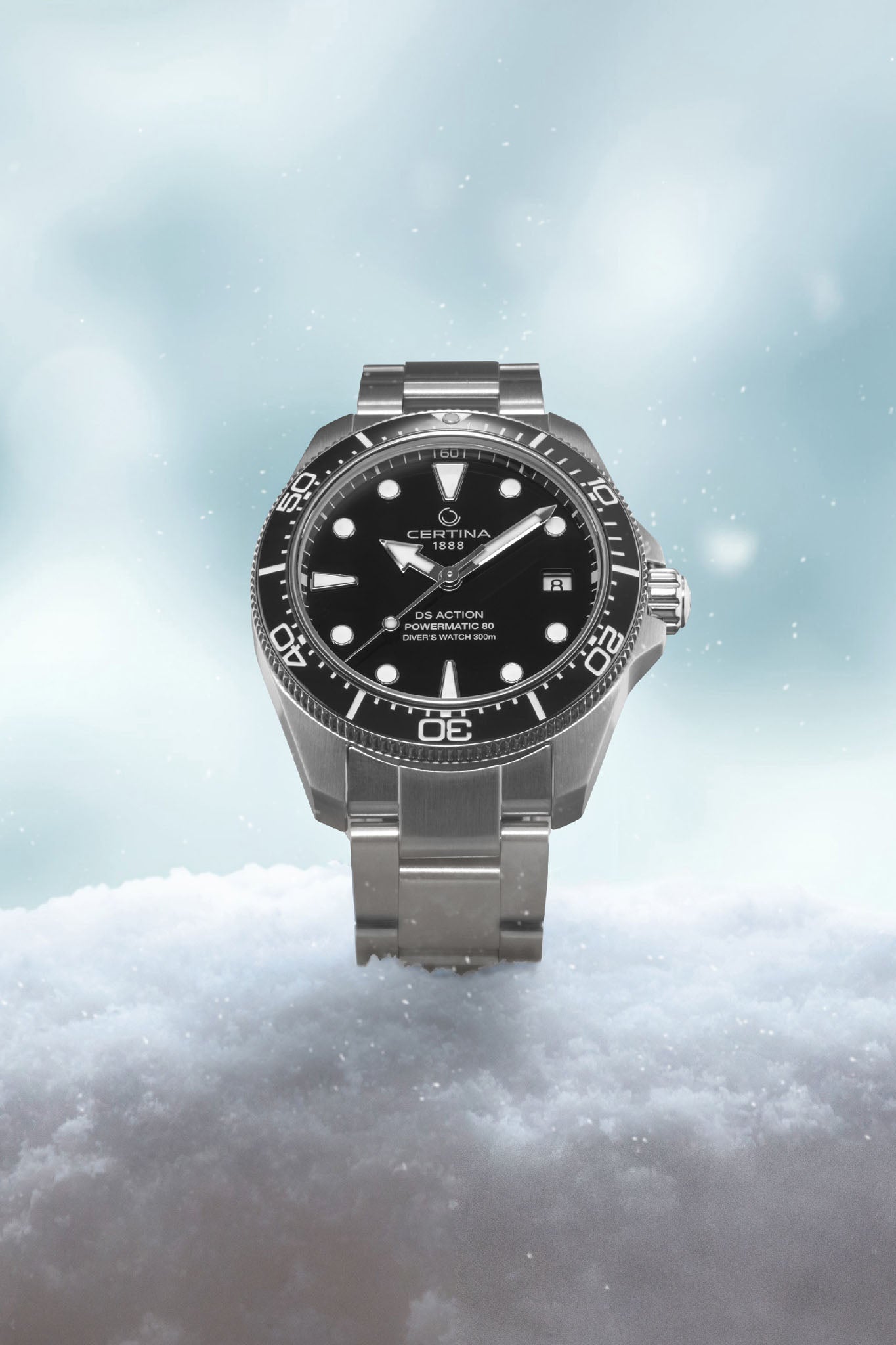 Certina DS Action Diver 38 Powermatic 80 Ceramic Titanium rannekello