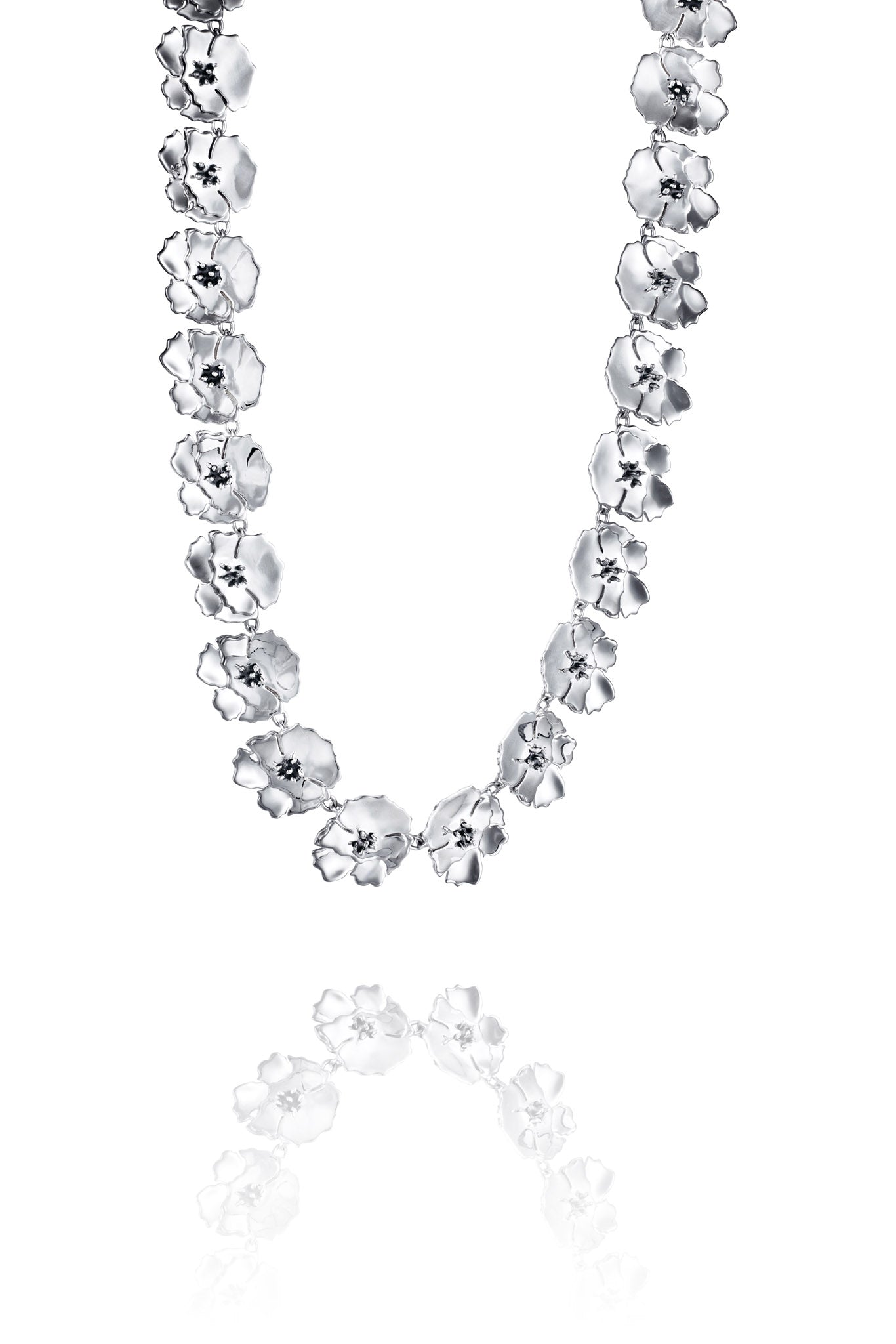 Efva Attling Anemone Collier hopeinen kaulakoru