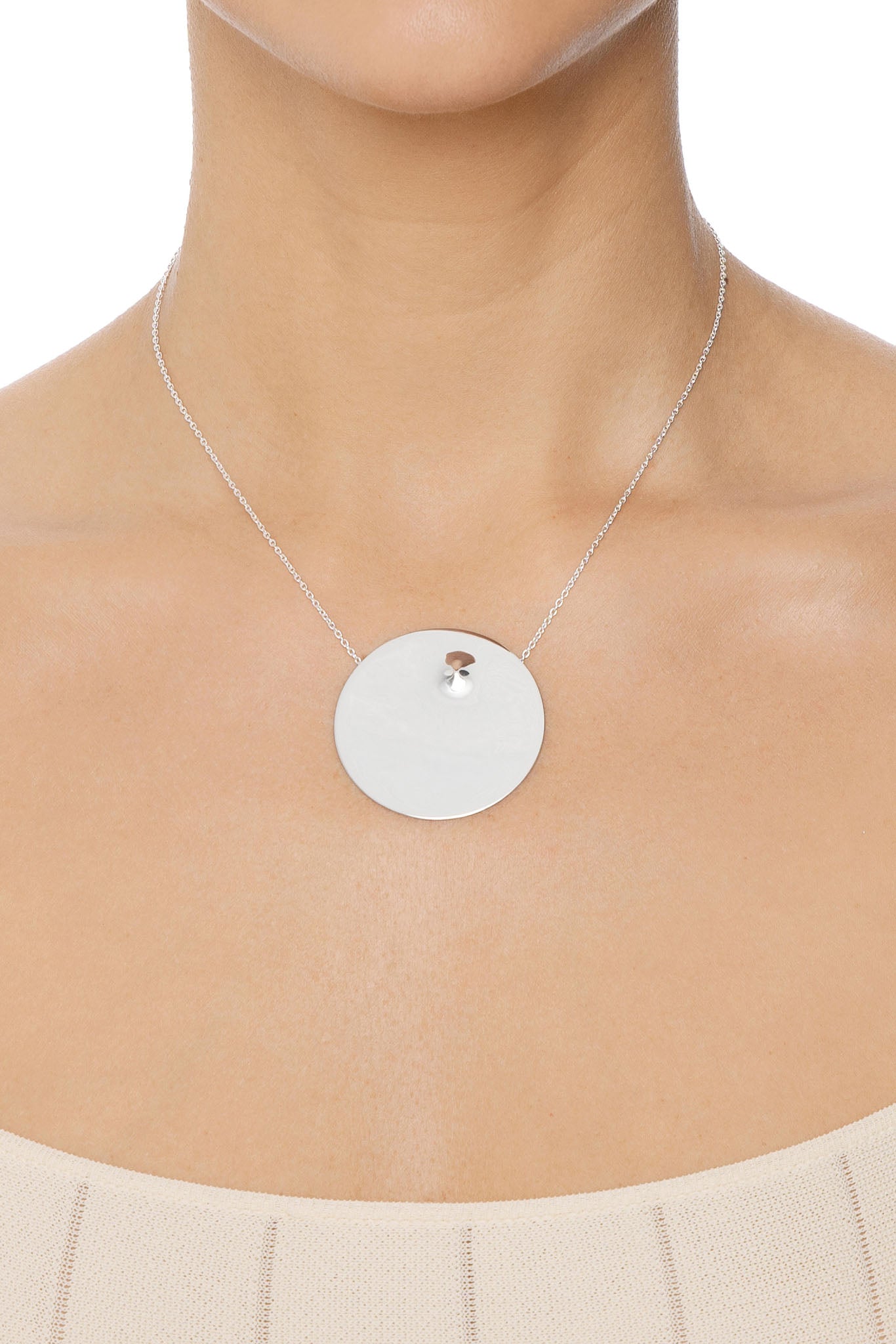 Efva Attling Bumper XL Necklace hopeinen kaulakoru