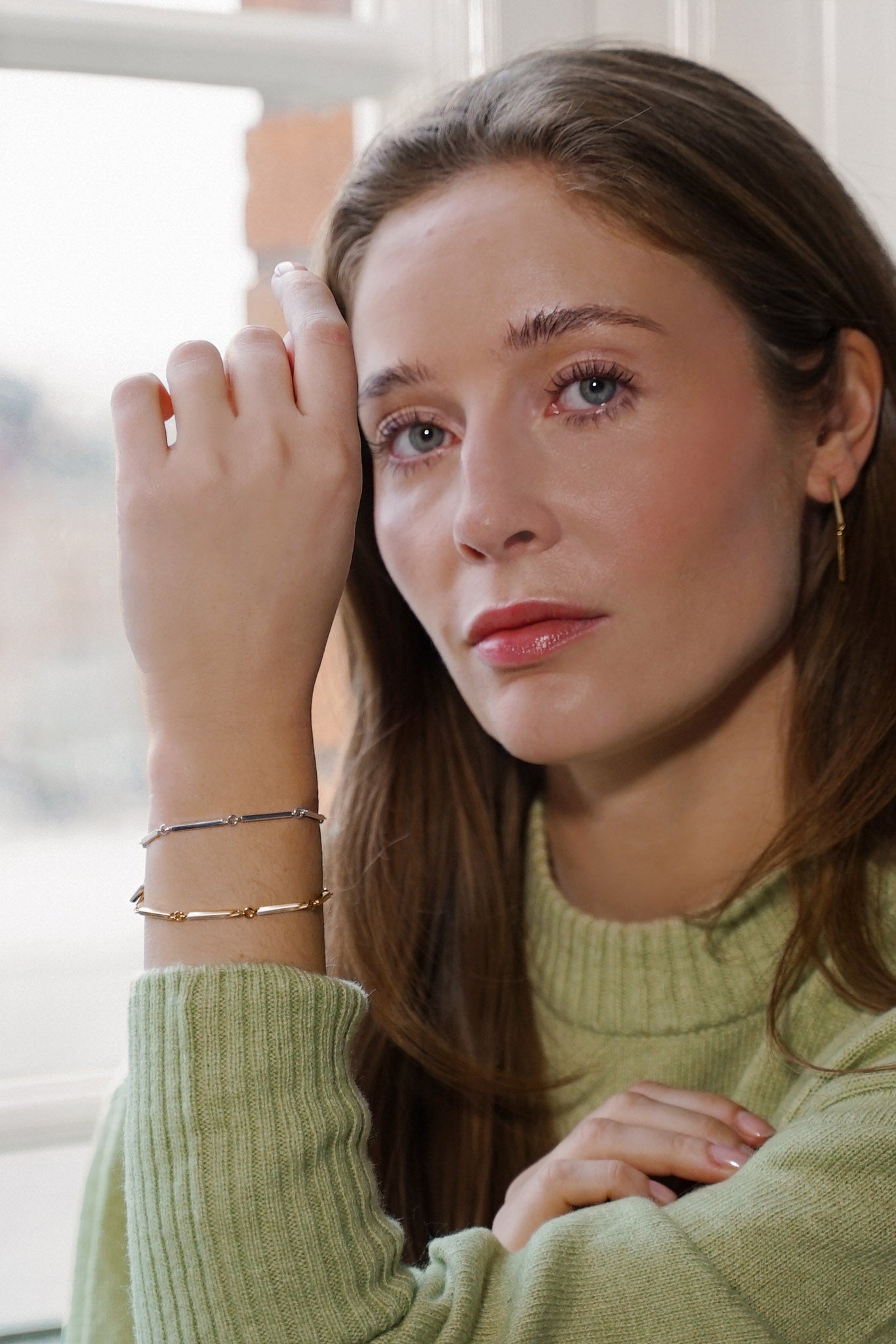 Efva Attling Classy Bracelet hopeinen rannekoru